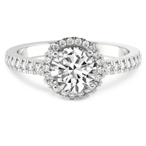 Elle Classic Halo Diamond Ring