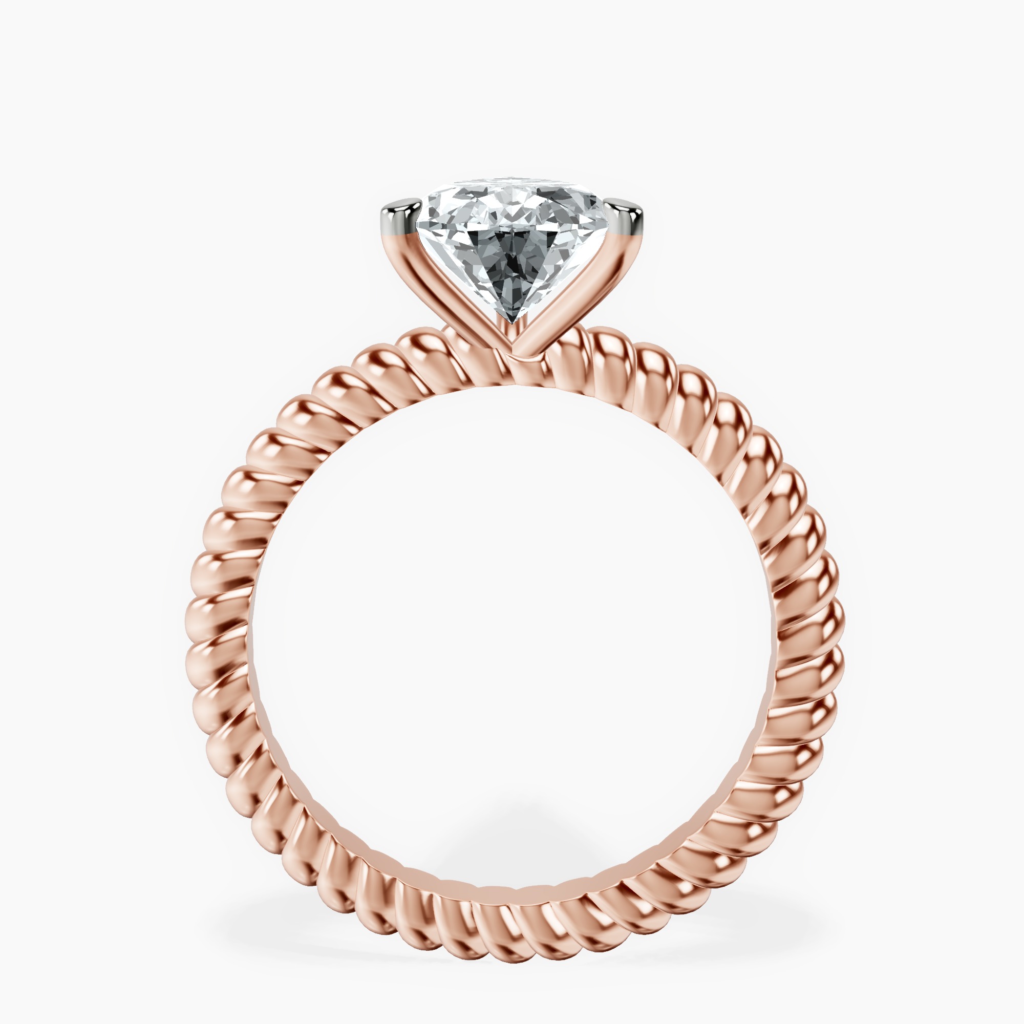 2.96 ct. pear Sansa Solitaire Ring in 18kt rose gold side right image one