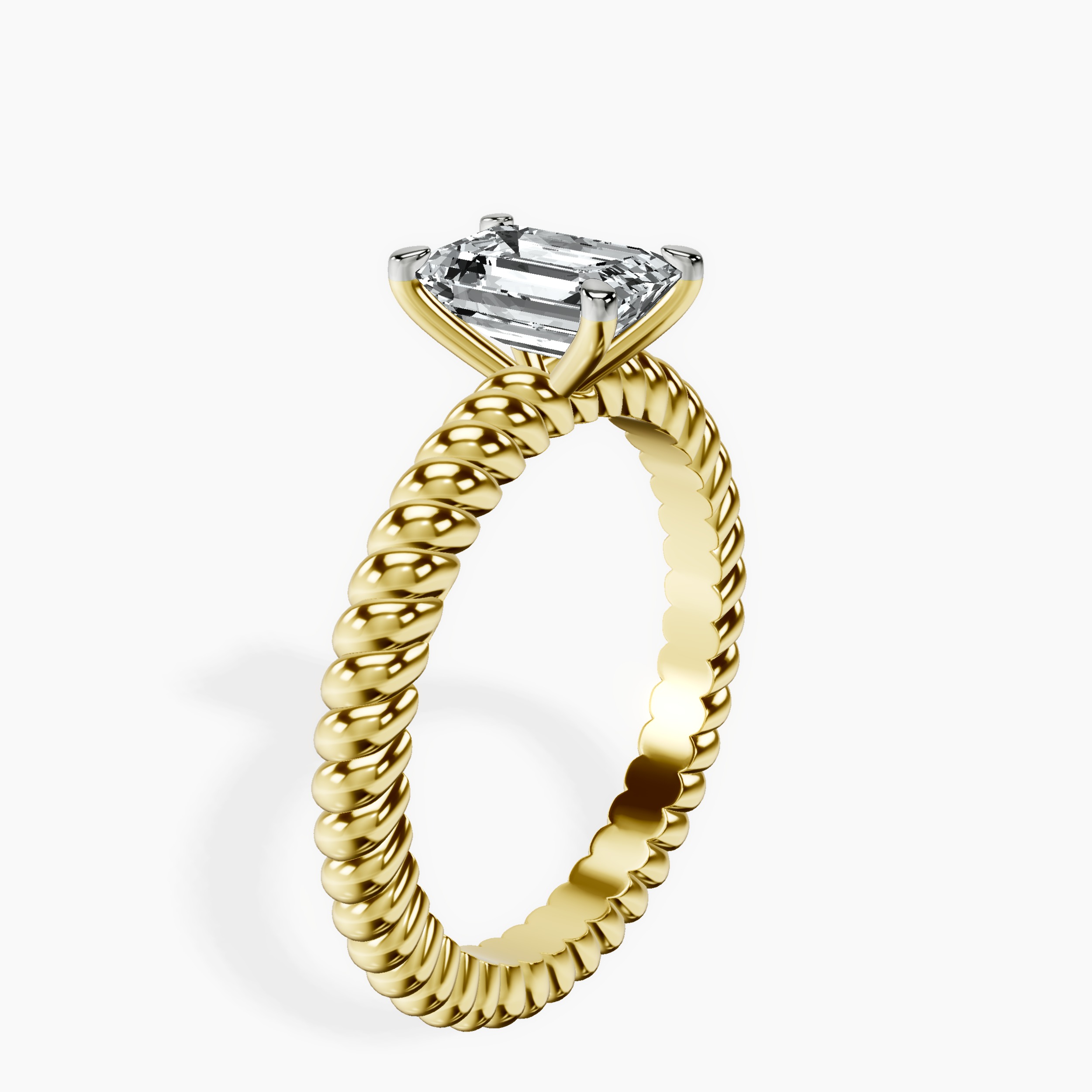 1.48 ct. emerald Sansa Solitaire Ring in 18kt yellow gold standing product image one