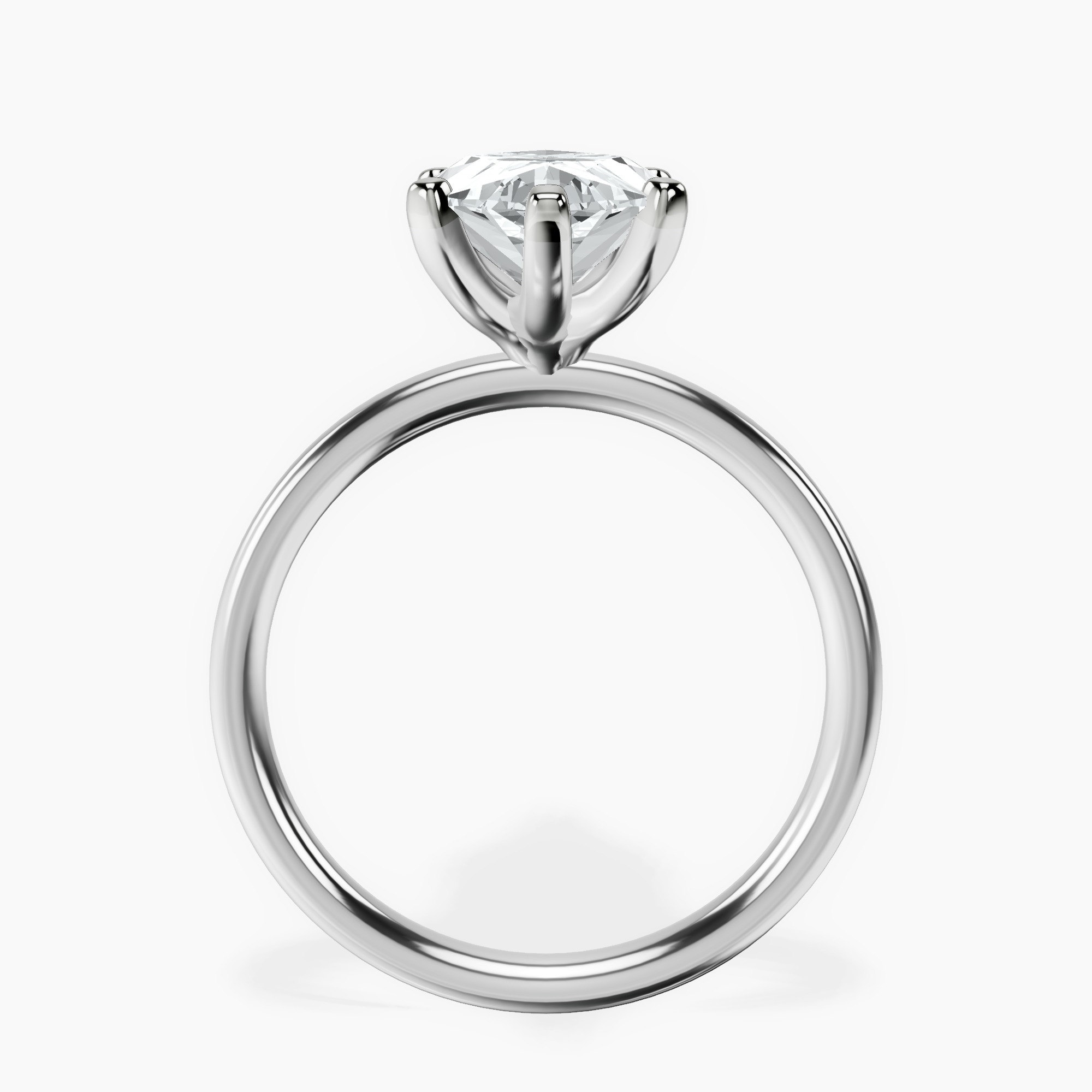 4.04 ct. marquise Four Prong Ring in 14kt white gold side right image one