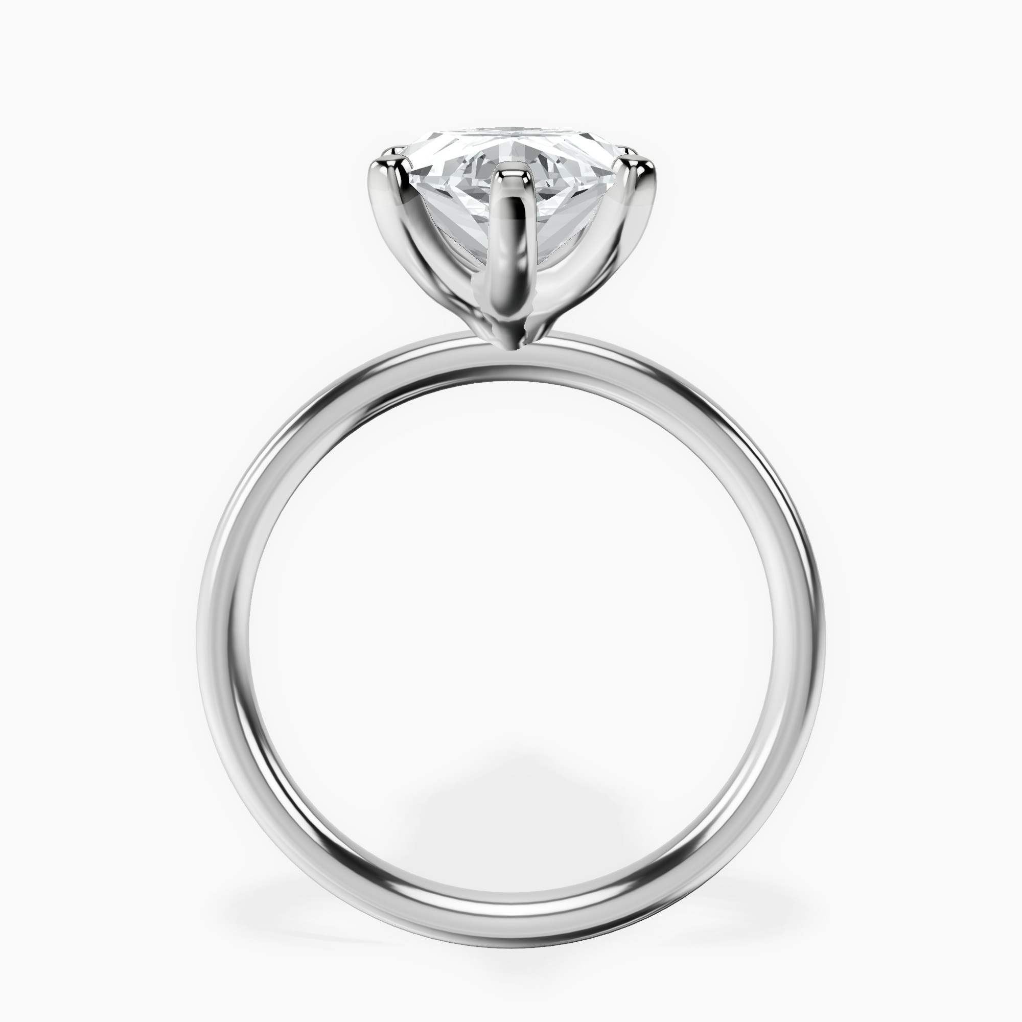 5.08 ct. marquise Four Prong Ring in 14kt white gold side right image one