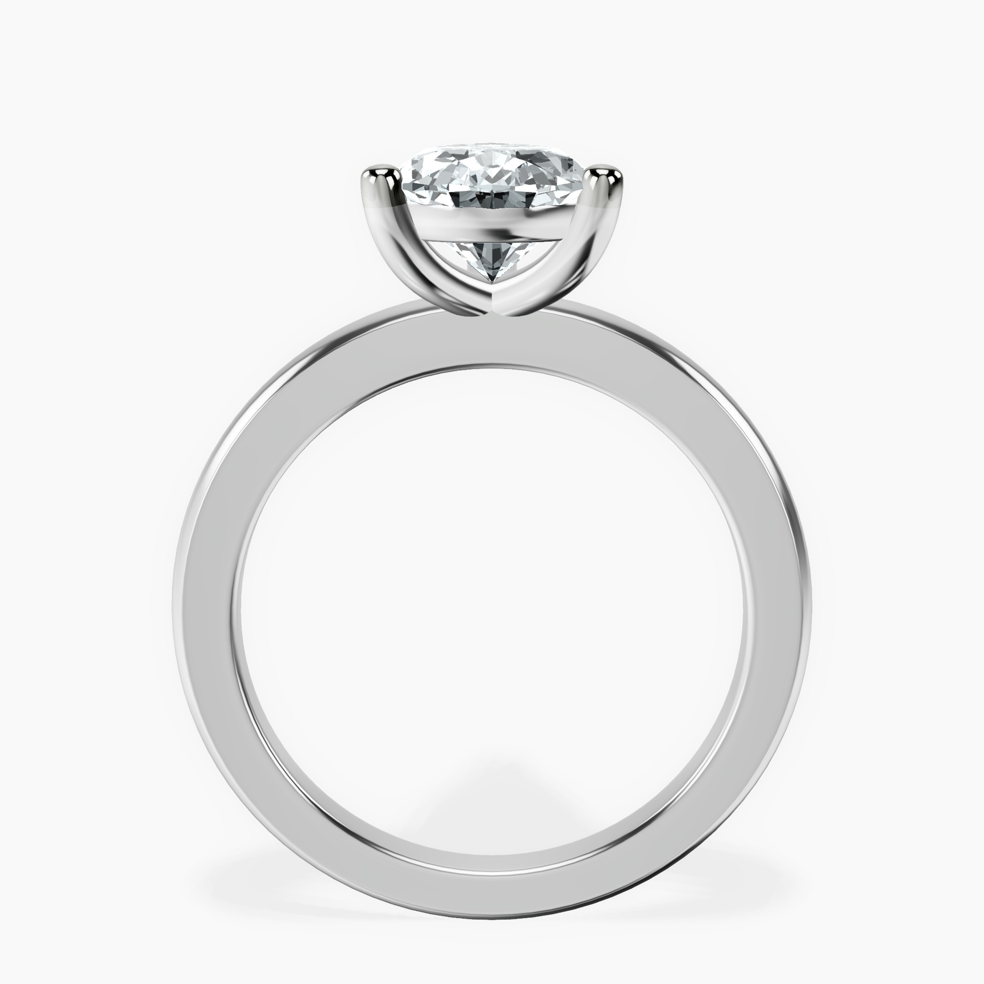 2.31 ct. pear Quinn Solitaire Ring in 18kt white gold side right image one