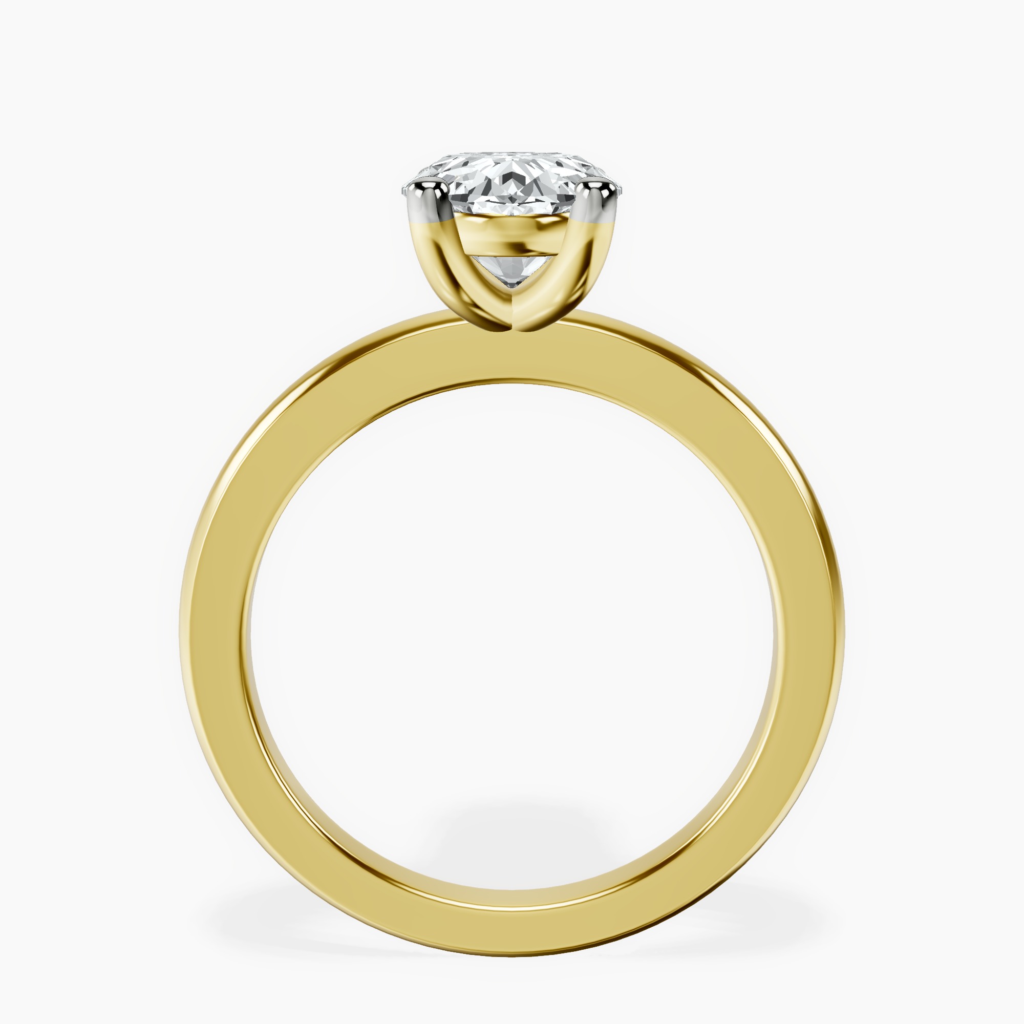 2.44 ct. oval Quinn Solitaire Ring in 18kt yellow gold side right image one