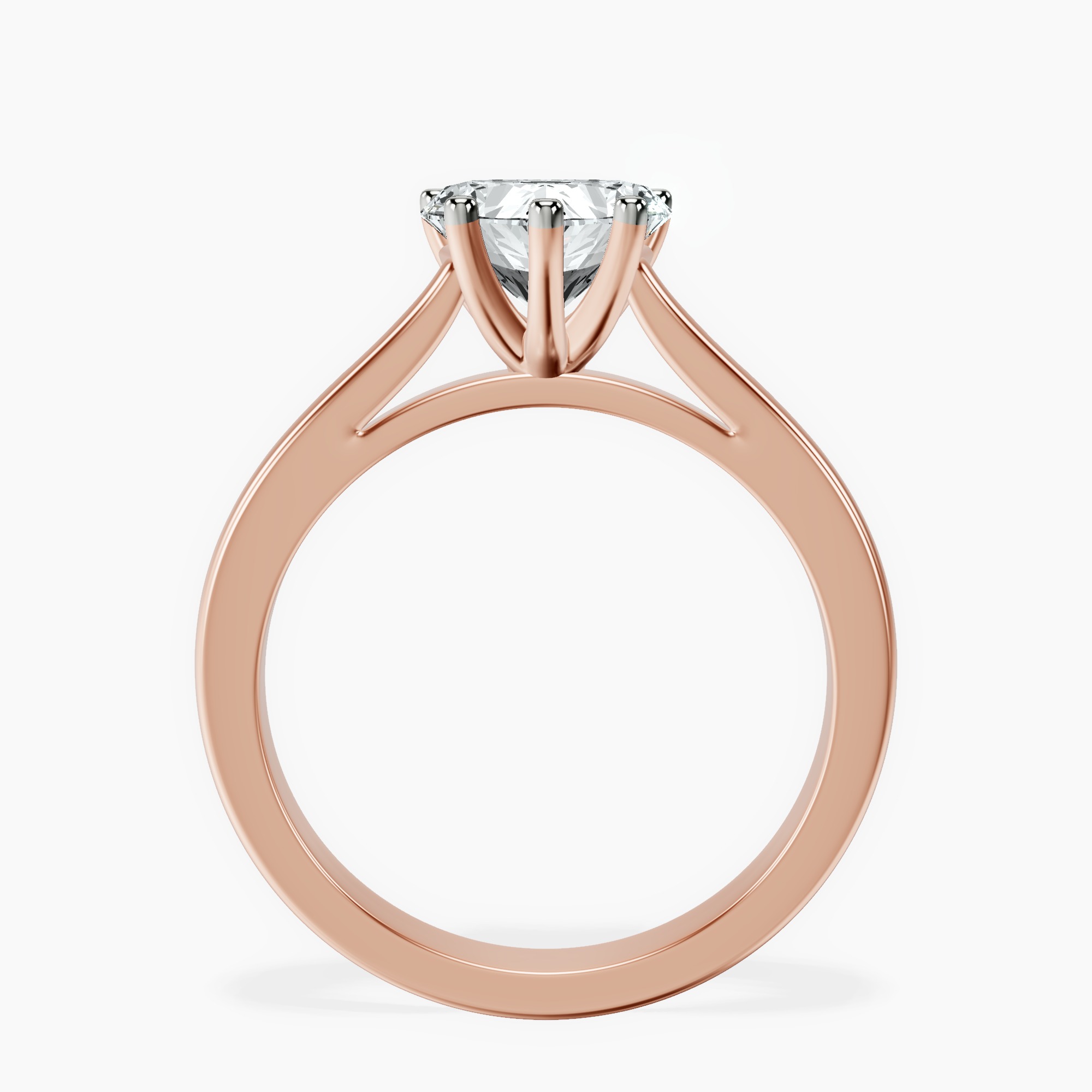 18kt Rose Gold Nina Dobrev Solitaire 2mm Lab Diamond Ring side right image one