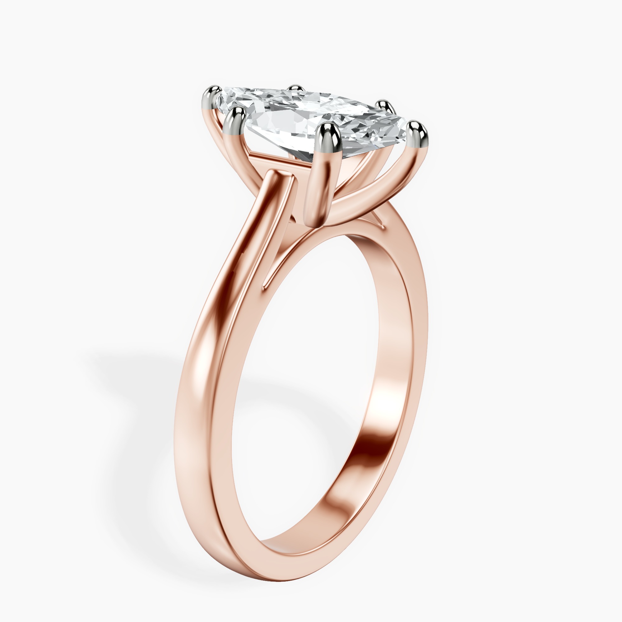 2.73 ct. marquise Teagan Solitaire Ring in 18kt rose gold standing product image one