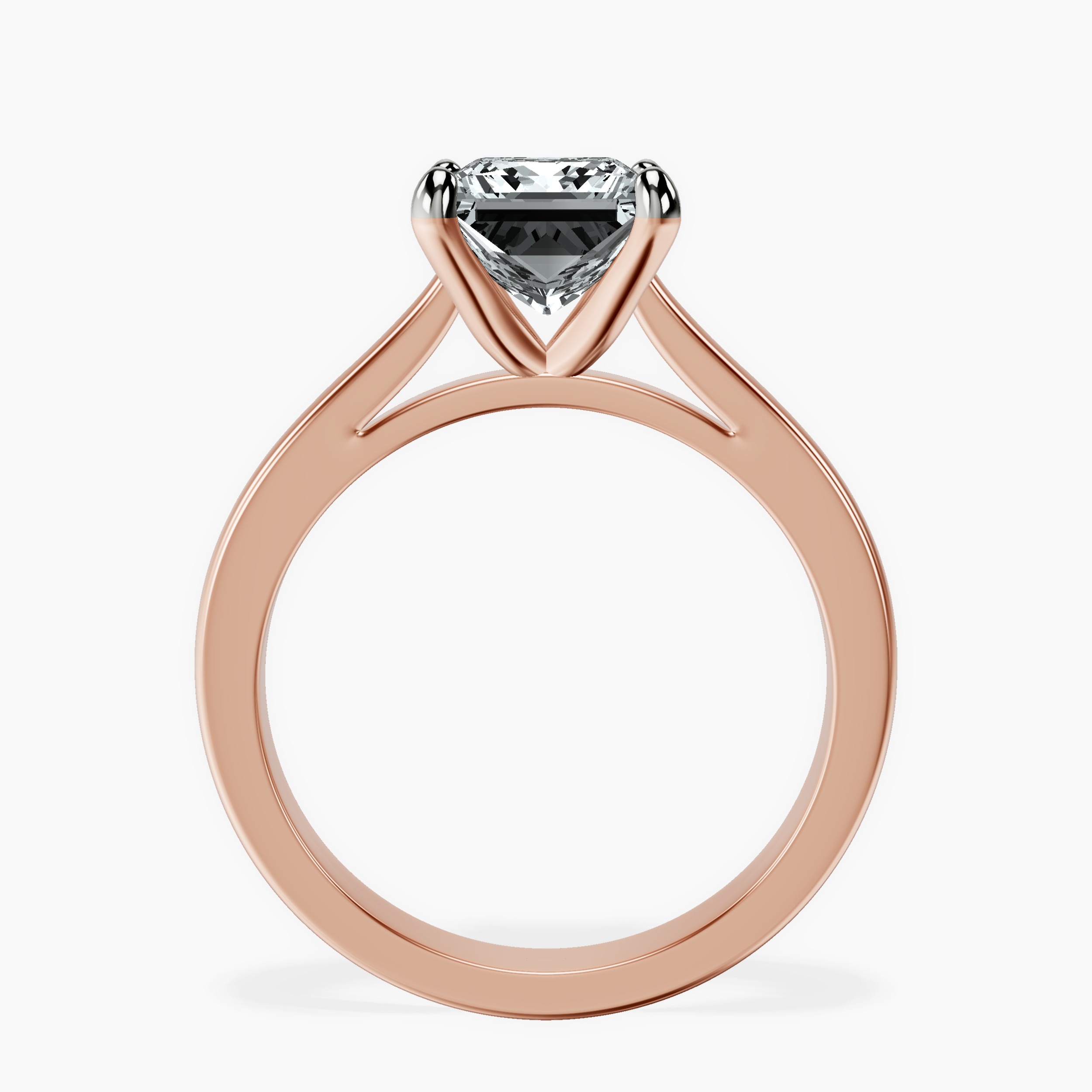 18kt Rose Gold Nina Dobrev Solitaire 2mm Lab Diamond Ring side right image one