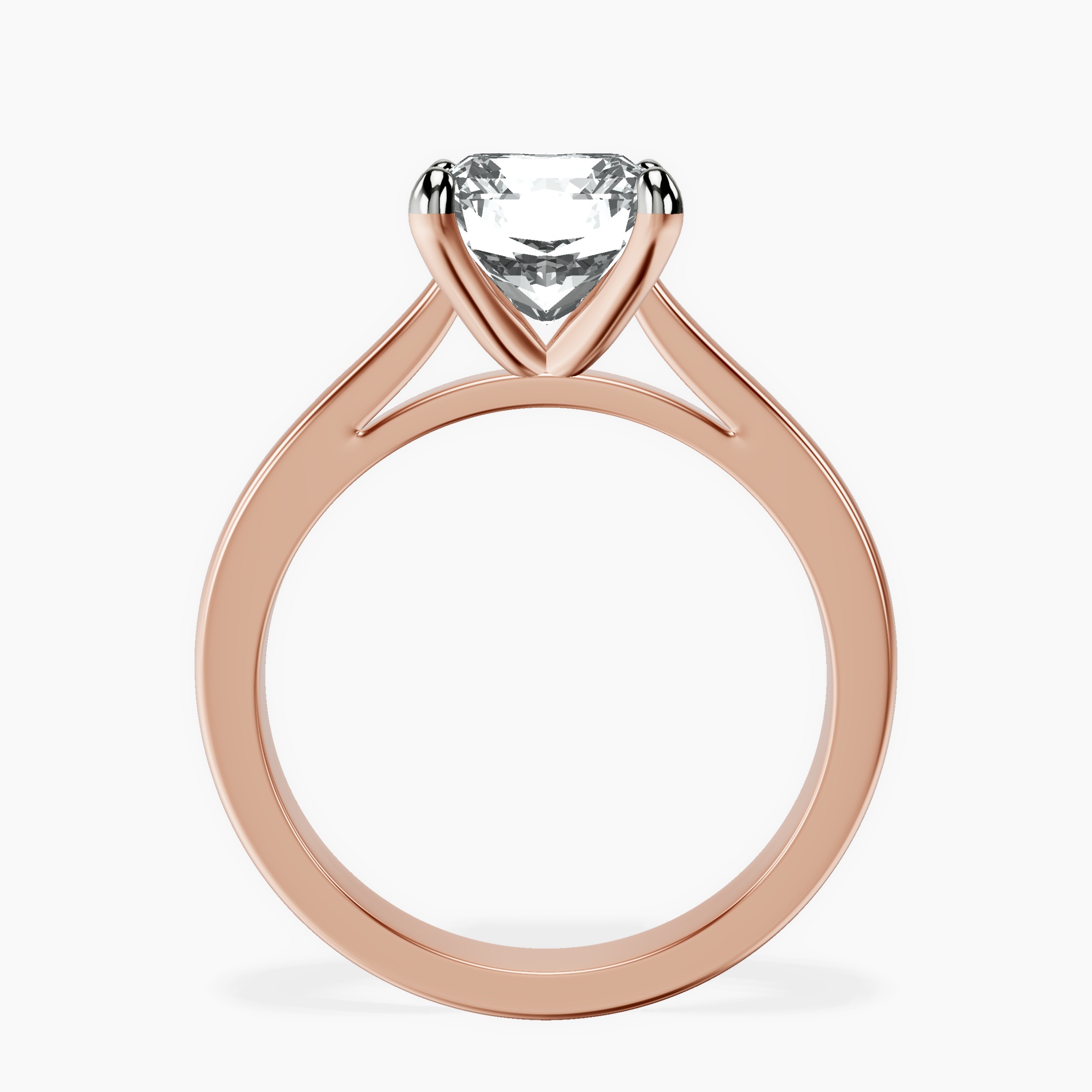 18kt Rose Gold Nina Dobrev Solitaire 2mm Lab Diamond Ring side right image one