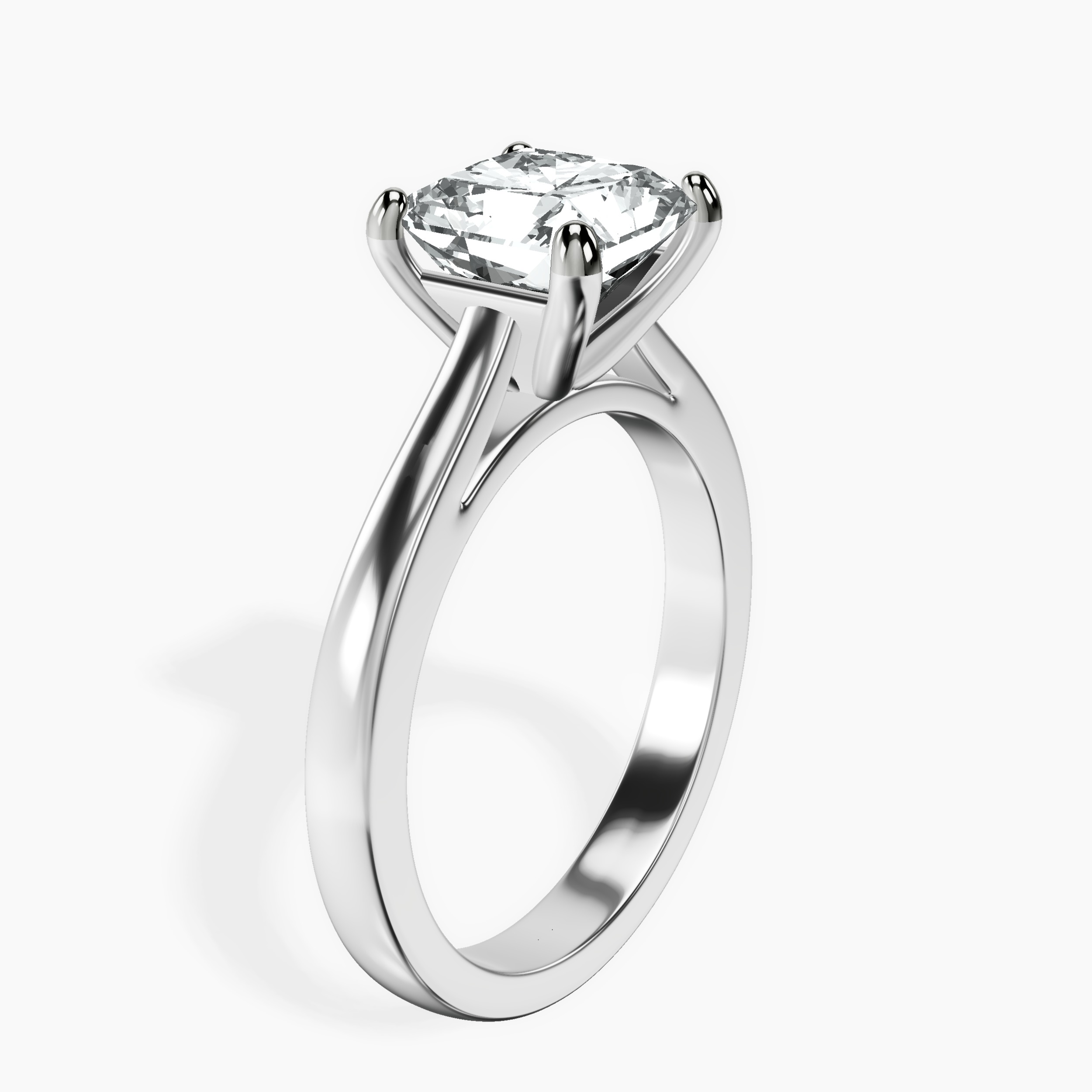 Platinum Nina Dobrev Solitaire 2mm Lab Diamond Ring standing product image one