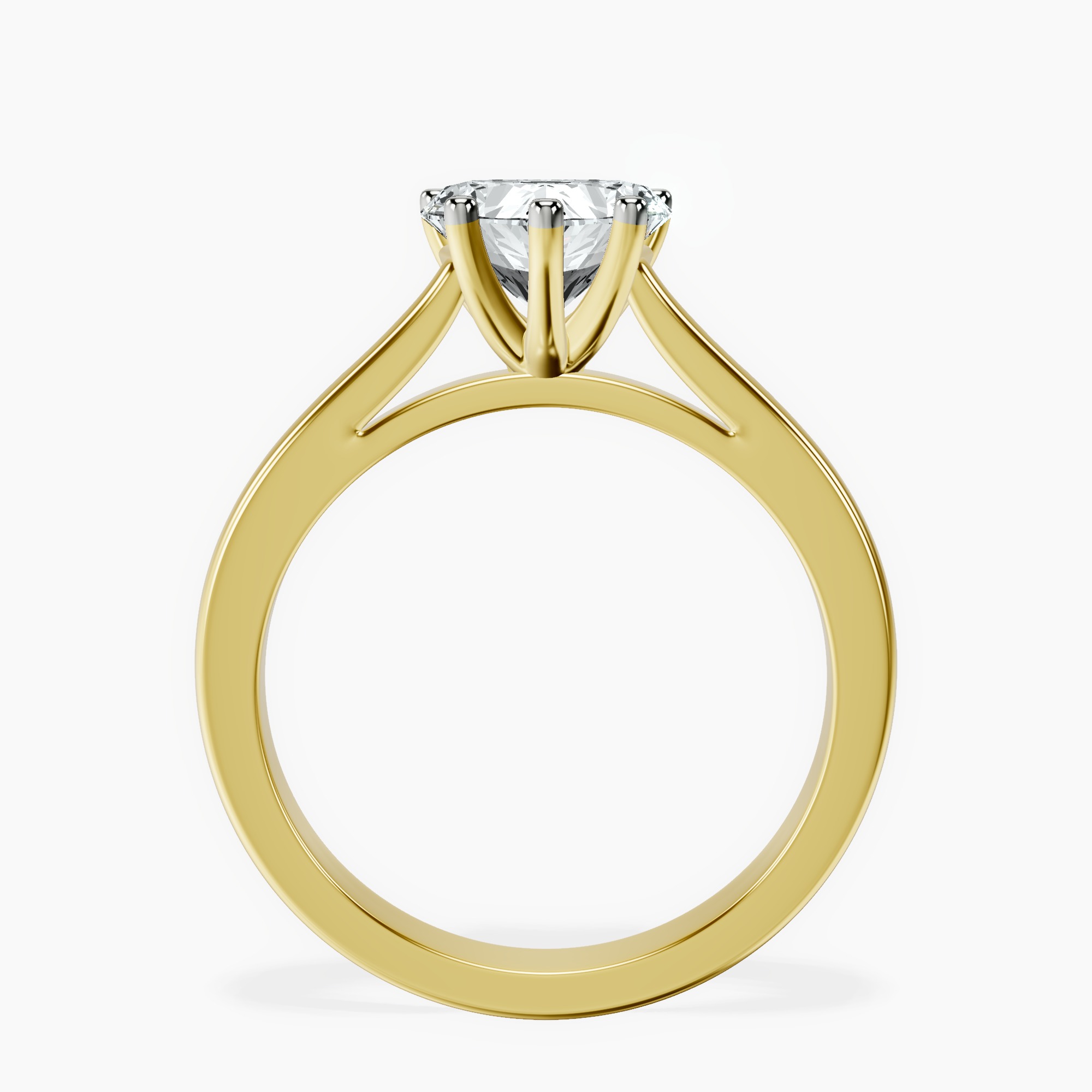 14kt Yellow Gold Nina Dobrev Solitaire 2mm Lab Diamond Ring side right image one
