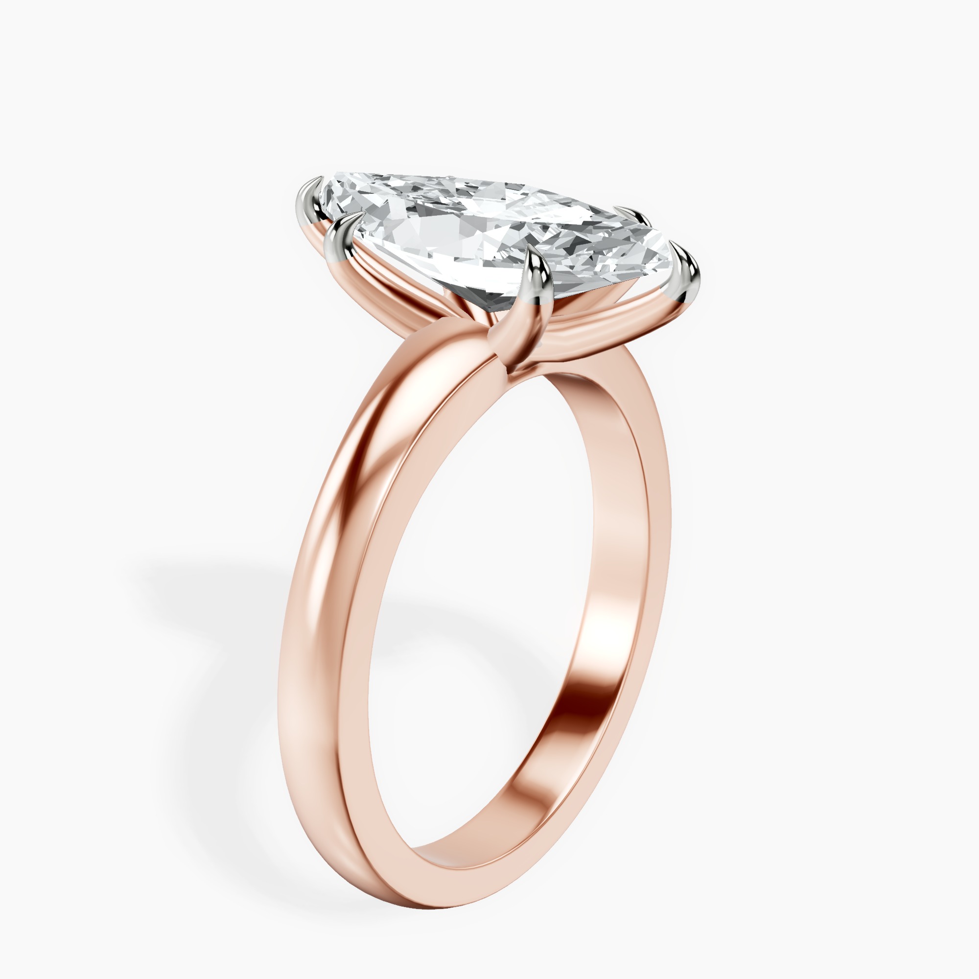 2.92 ct. marquise Arielle Solitaire Ring in 18kt rose gold standing product image one
