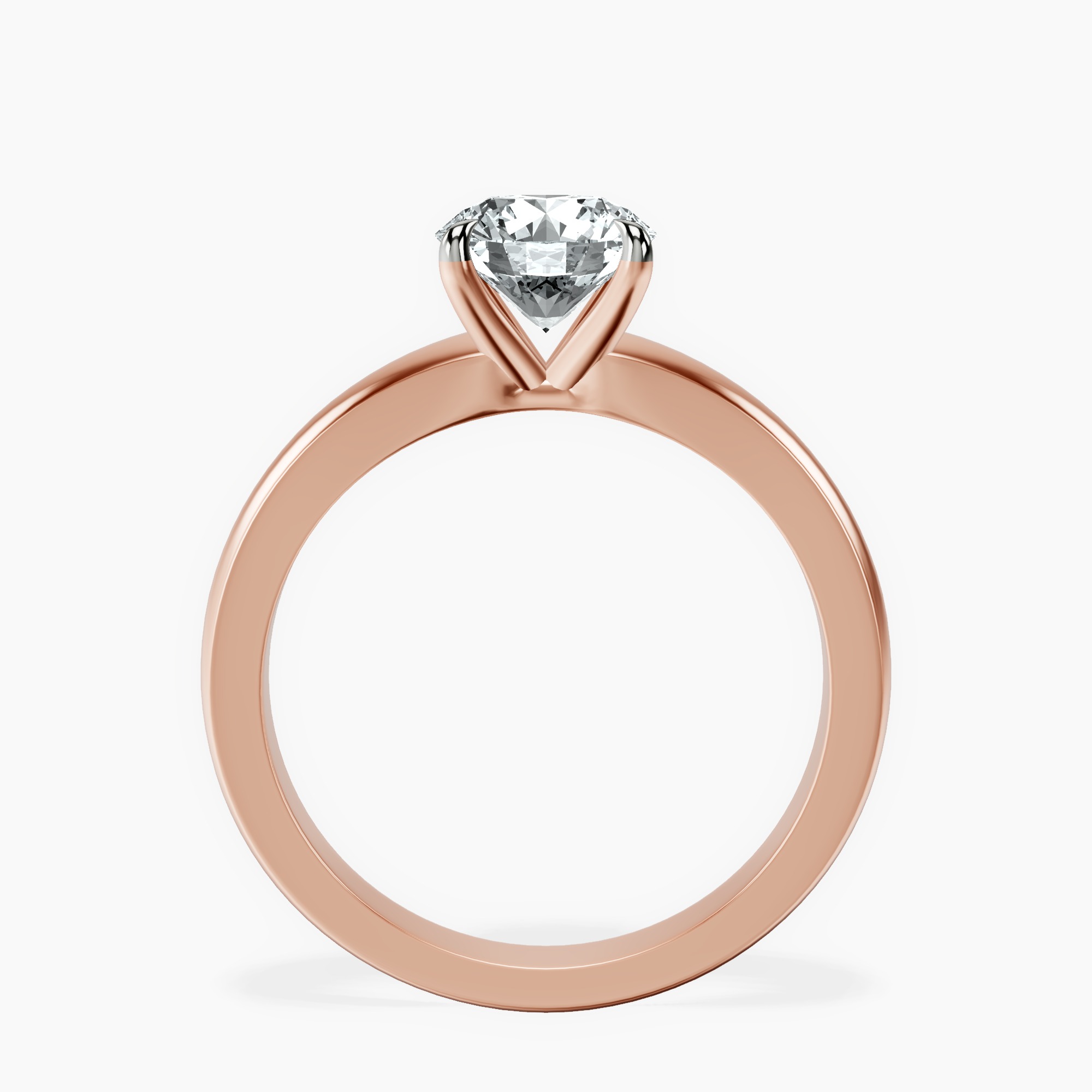 1.02 ct. round Arielle Solitaire Ring in 18kt rose gold side right image one