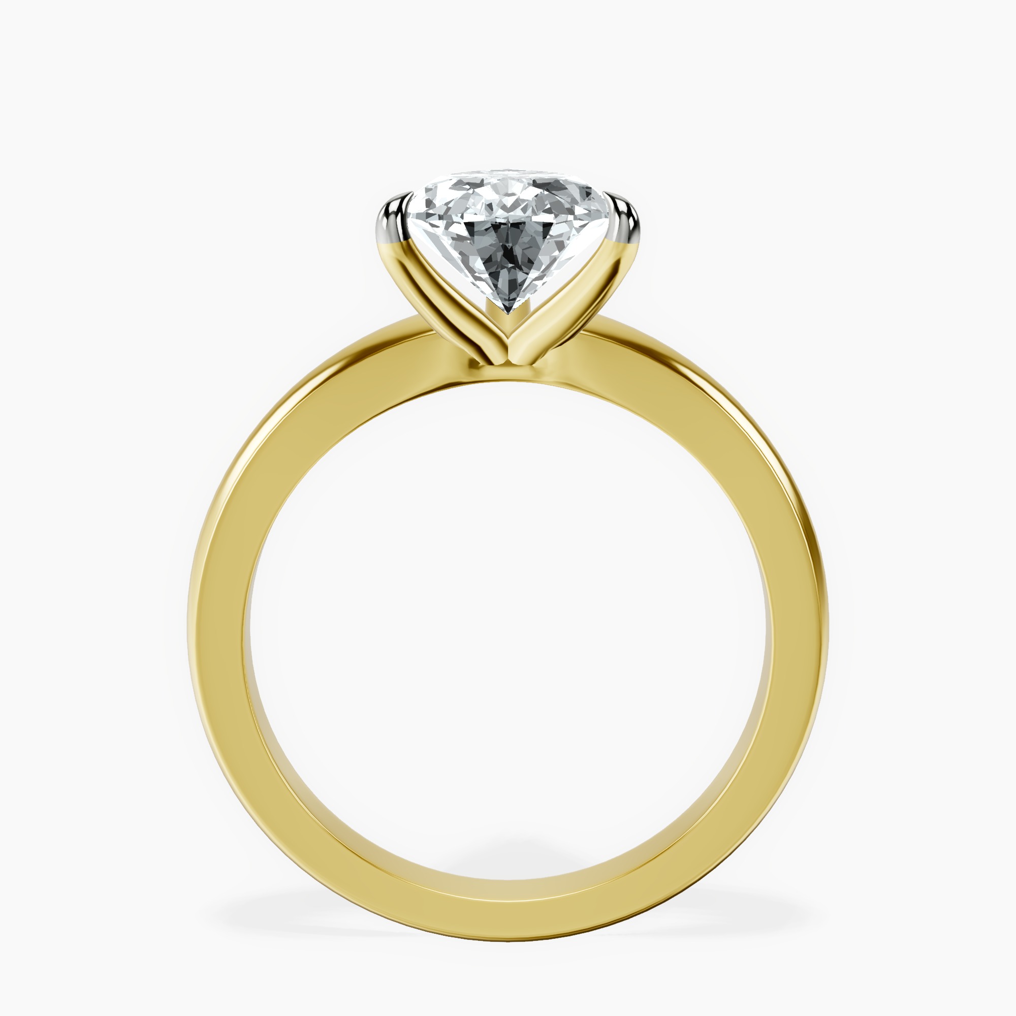 2.96 ct. pear Arielle Solitaire Ring in 18kt yellow gold side right image one