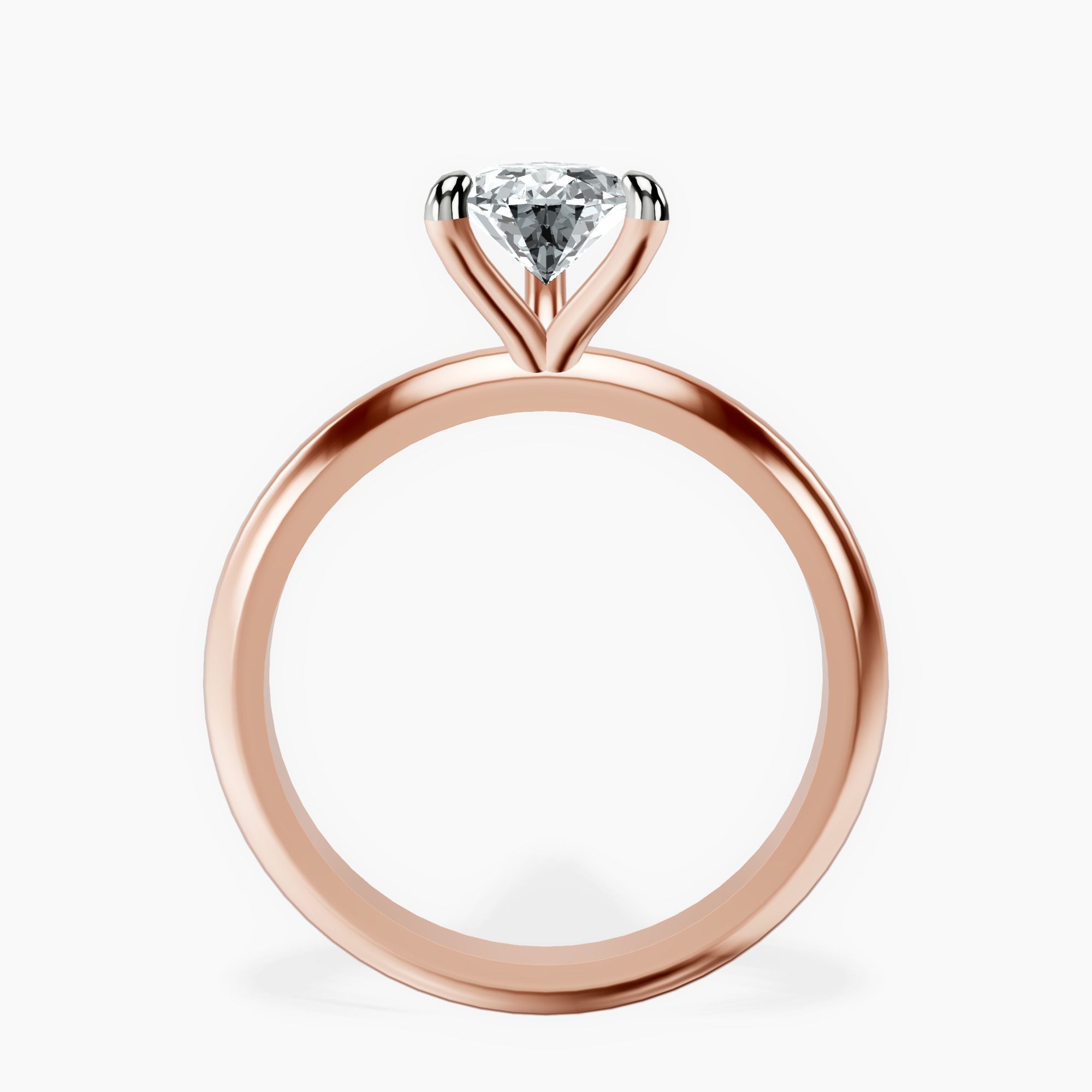 1.34 ct. pear Alora Solitaire Ring in 14kt rose gold side right image one
