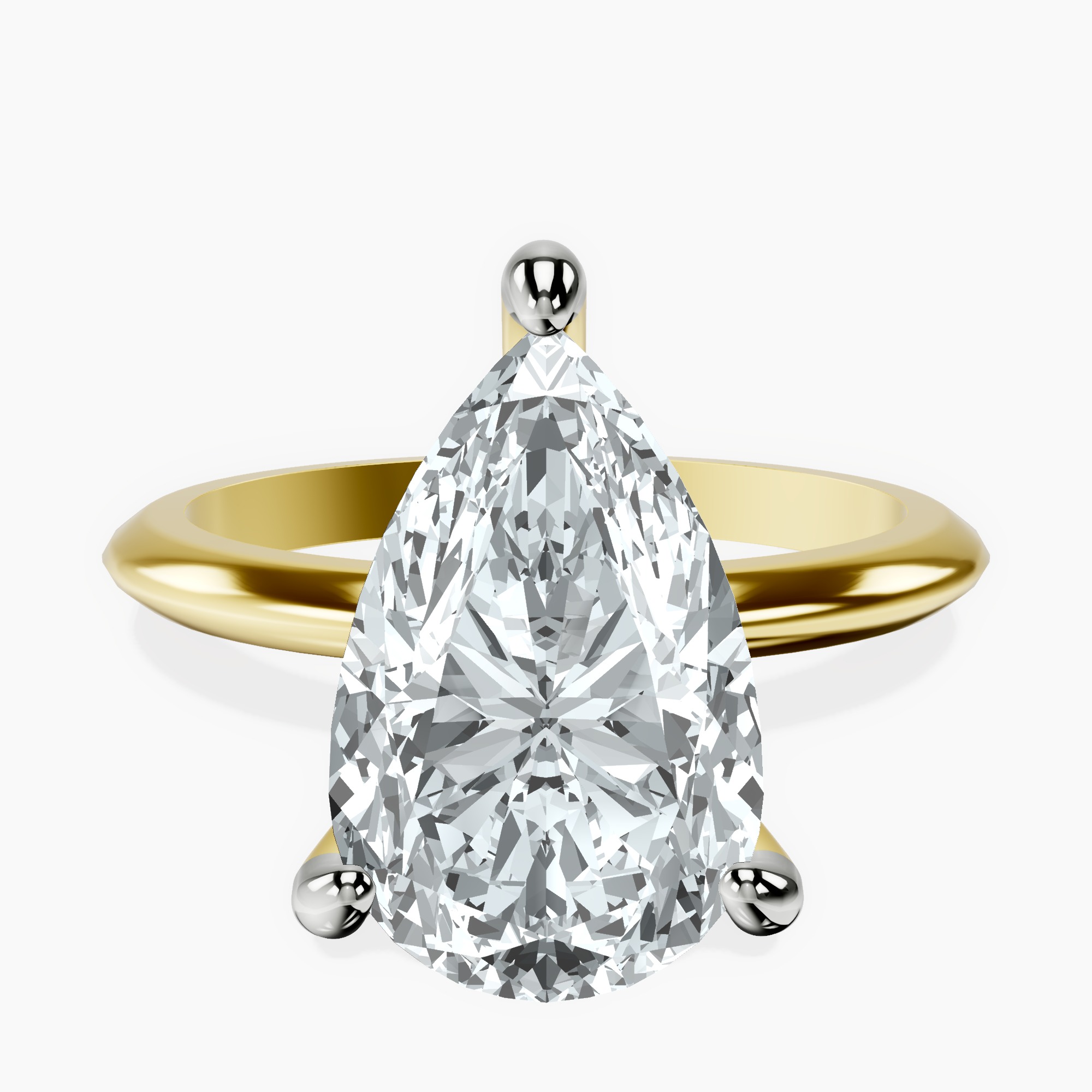 10kt Yellow Gold Alora Six Prong Solitaire Lab Diamond Ring front image