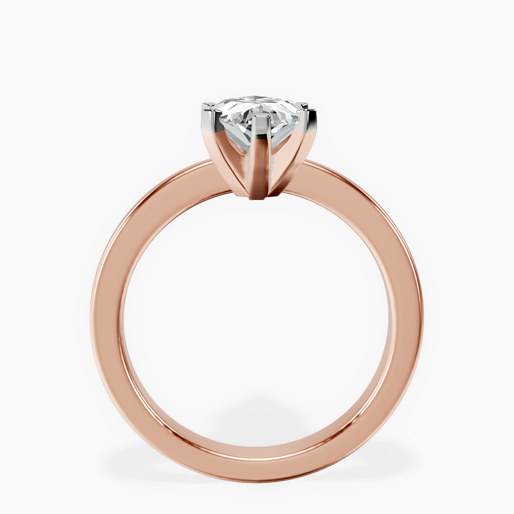 2.73 ct. marquise Jannel Tapering Ring in 18kt rose gold side right image one