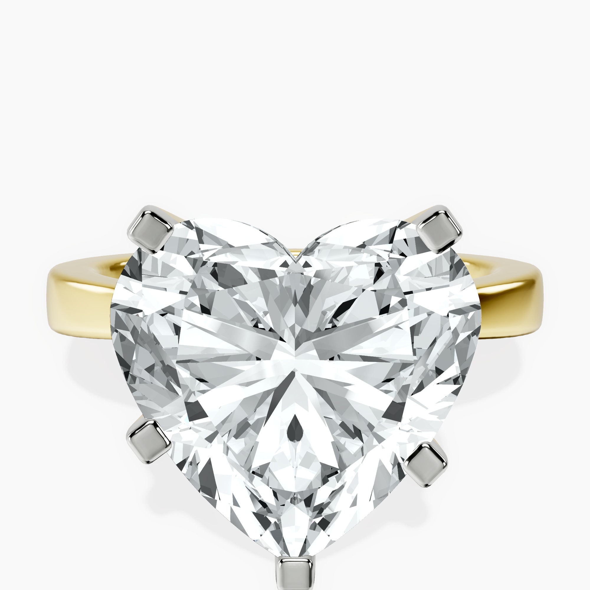 14kt Yellow Gold Jannel Tapering Solitaire Lab Diamond Ring front image