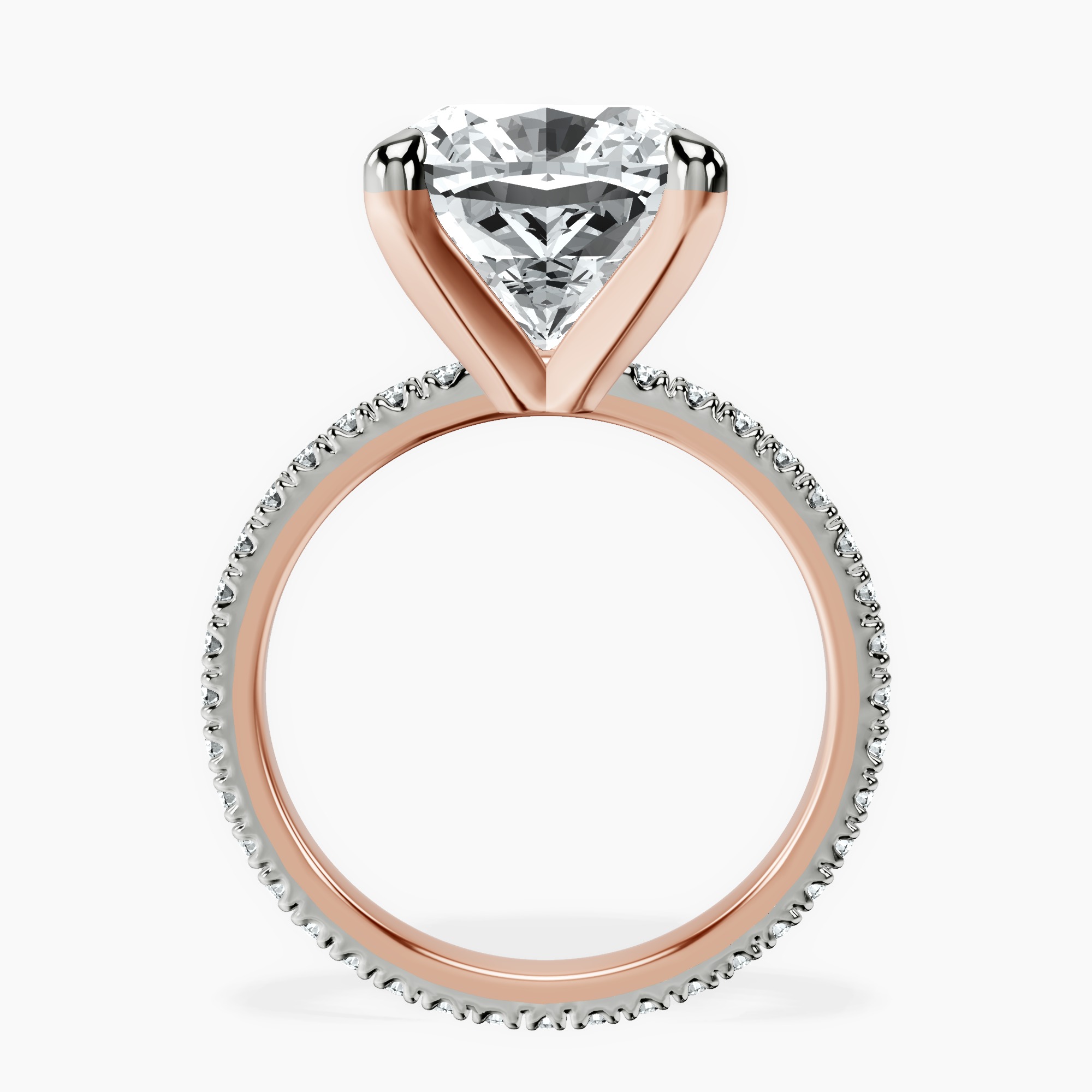 18kt Rose Gold Claire Full Eternity Lab Diamond Ring side right image one