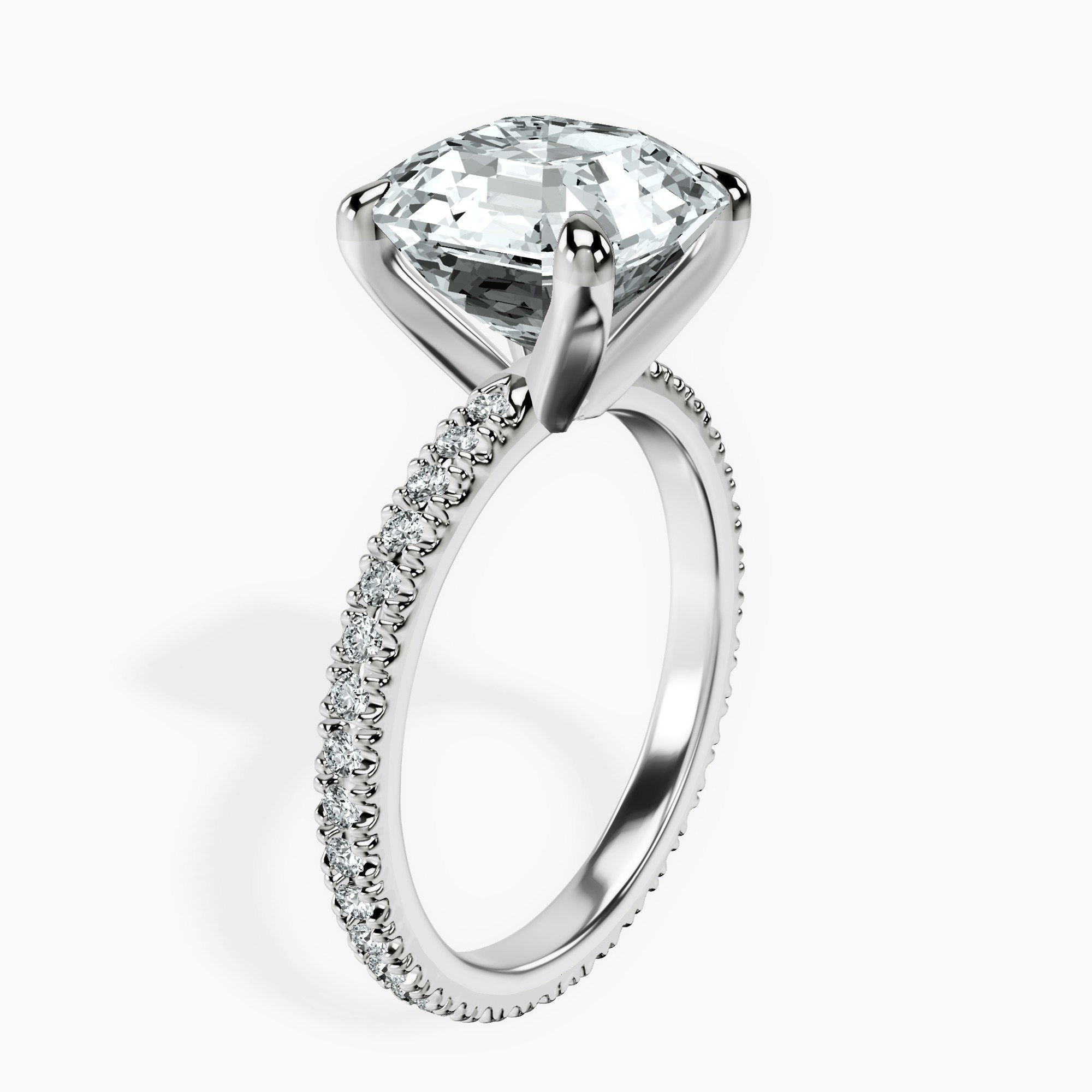 14kt White Gold Claire Full Eternity Lab Diamond Ring standing product image one