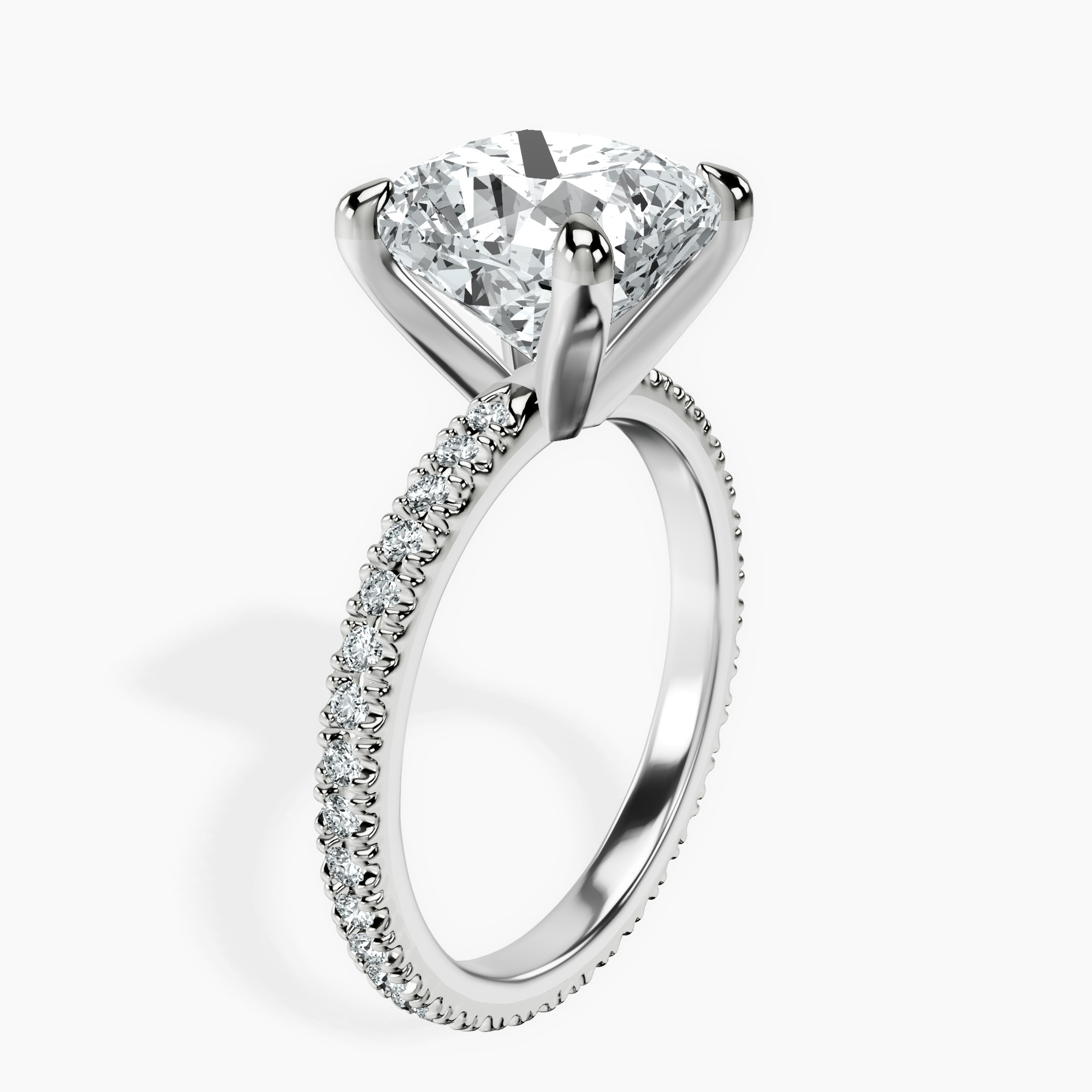 14kt White Gold Claire Full Eternity Lab Diamond Ring standing product image one
