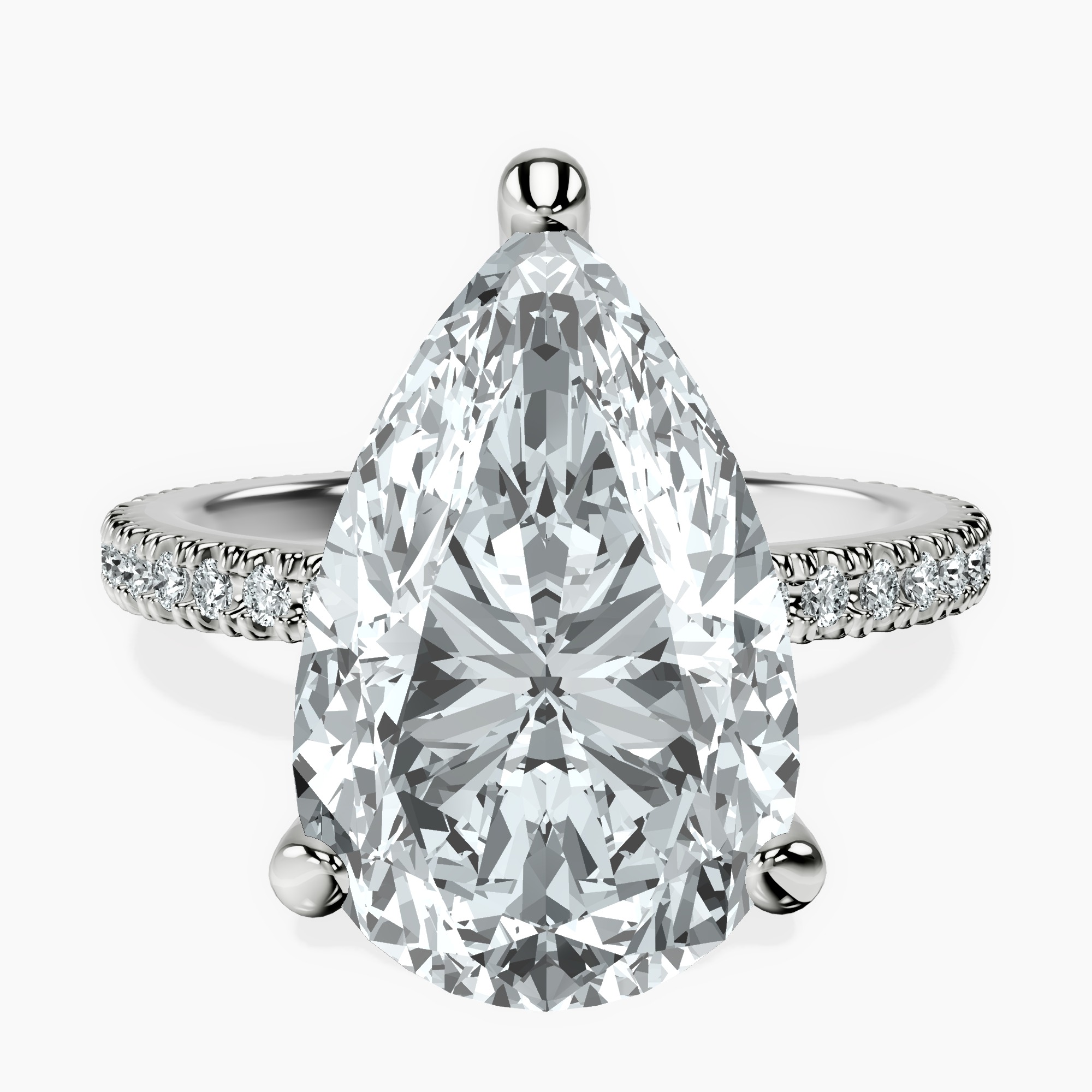 Platinum Claire Full Eternity Lab Diamond Ring front image