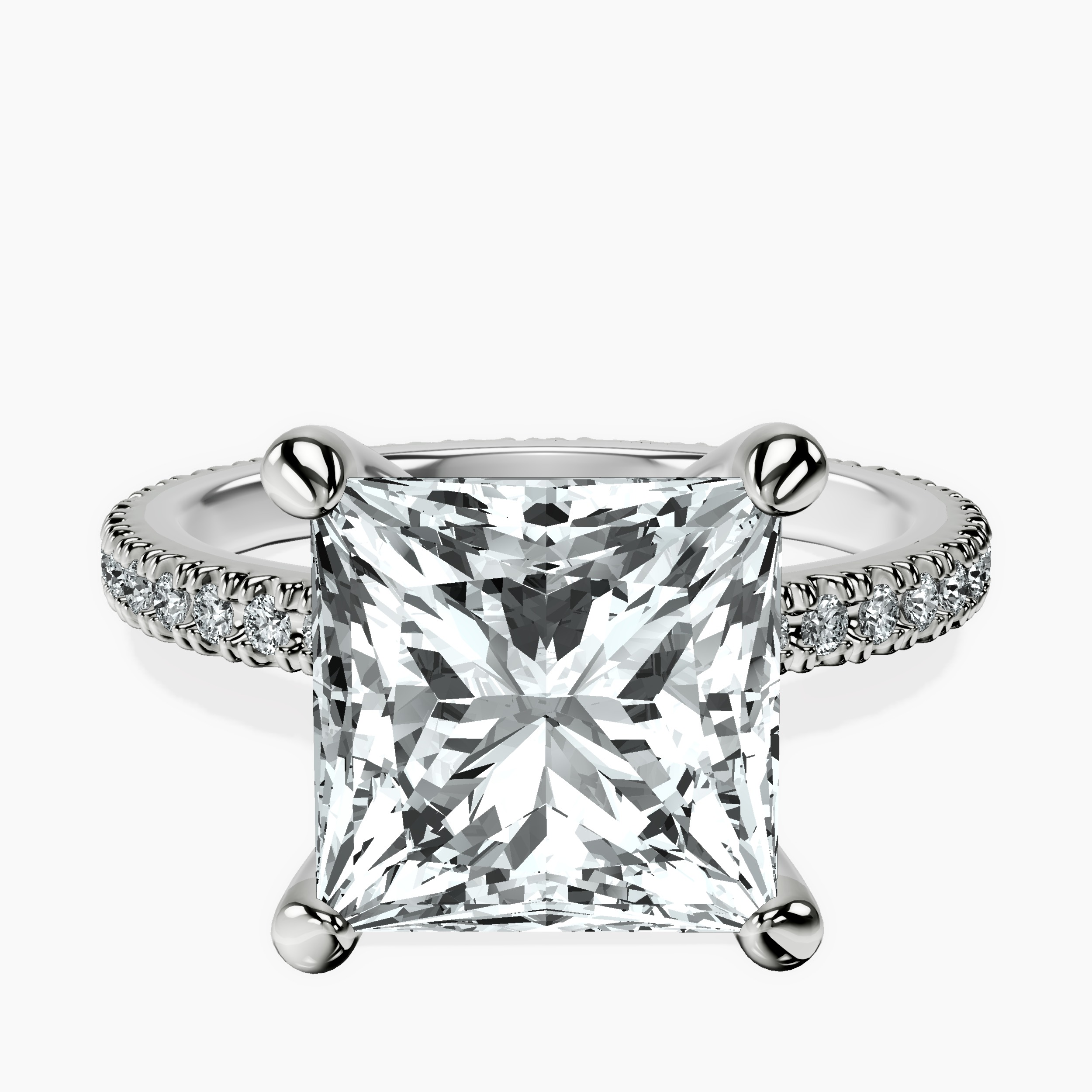 14kt White Gold Claire Full Eternity Lab Diamond Ring front image