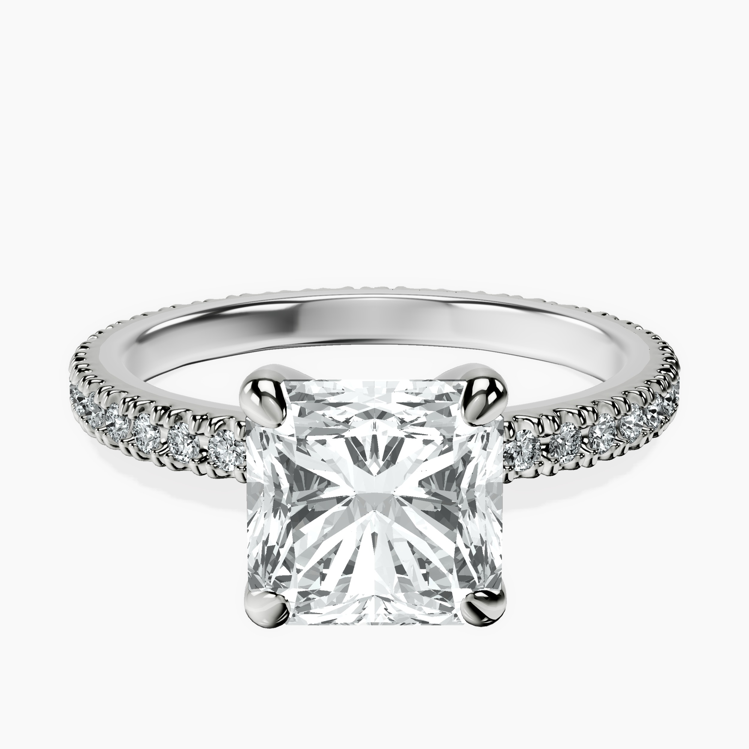 10kt White Gold Claire Full Eternity Lab Diamond Ring front image