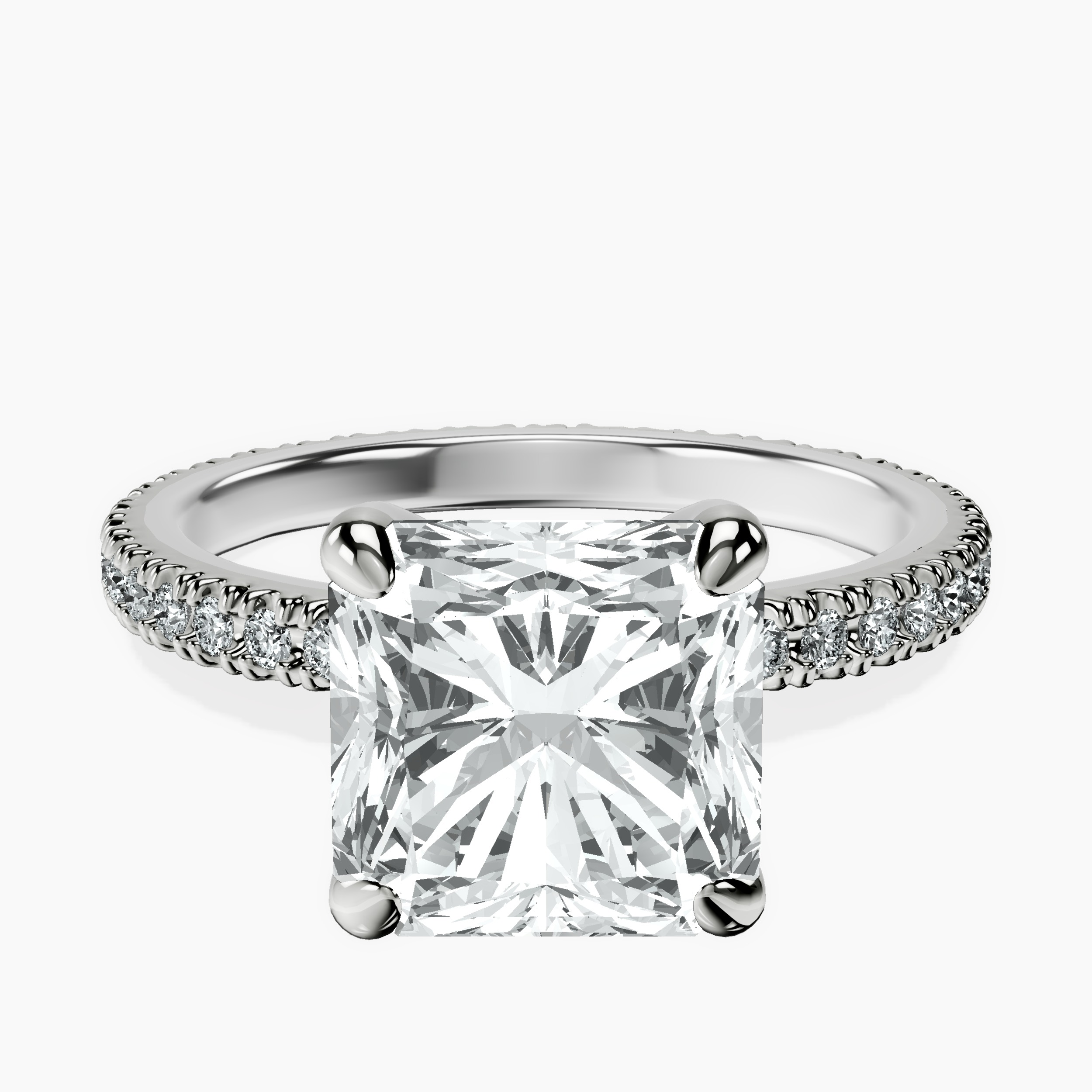 Platinum Claire Full Eternity Lab Diamond Ring front image