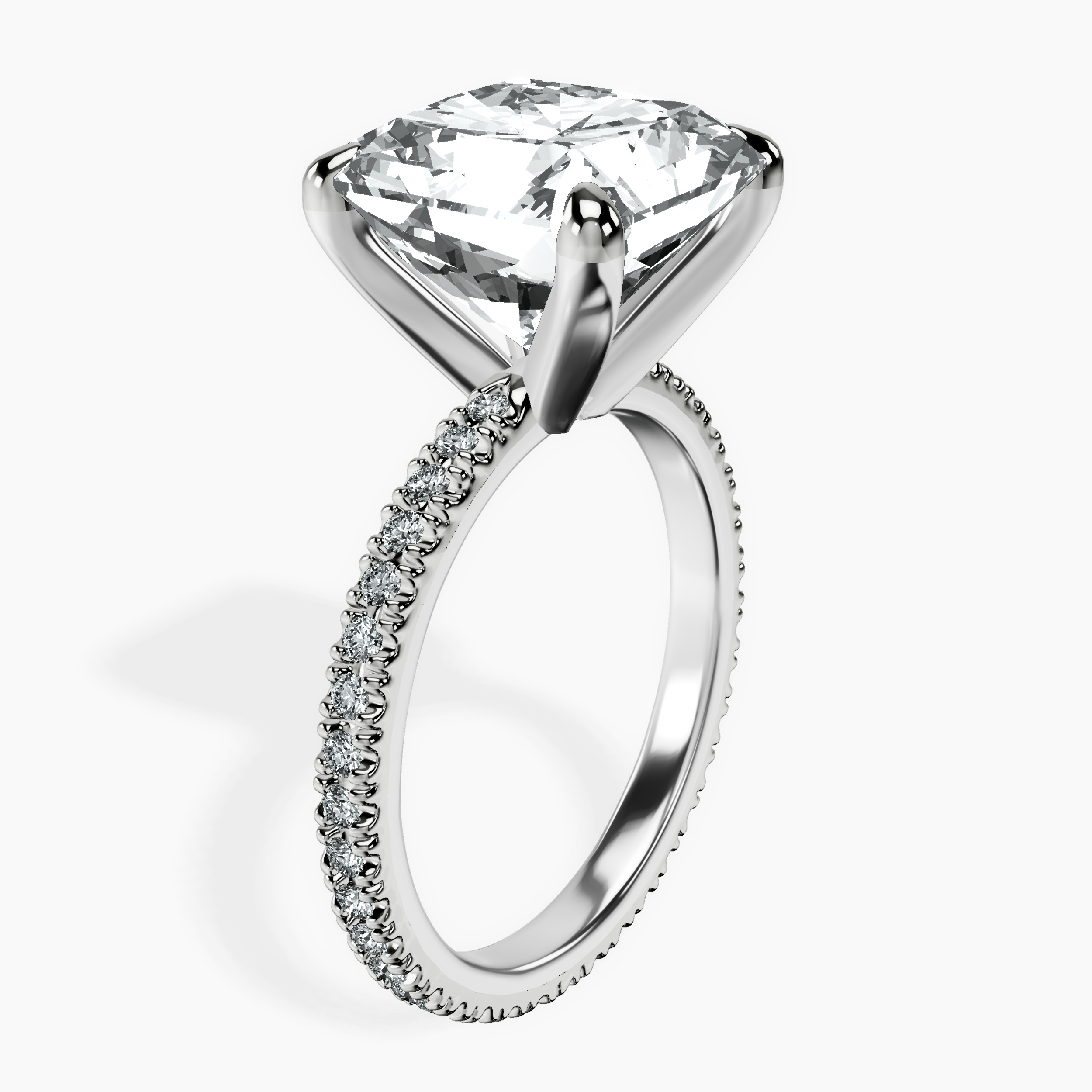 14kt White Gold Claire Full Eternity Lab Diamond Ring standing product image one