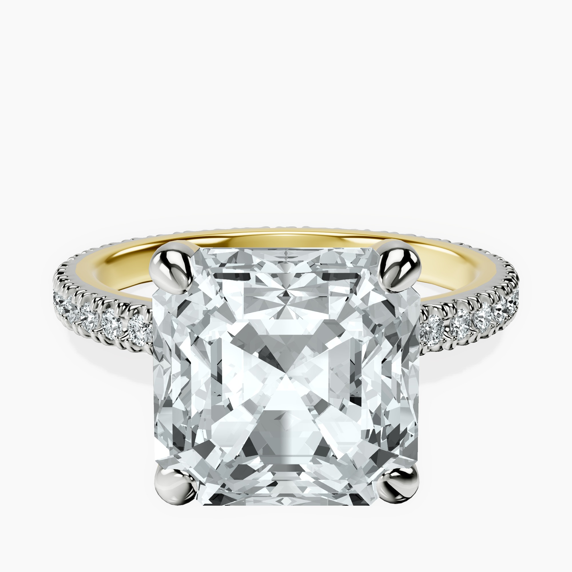 18kt Yellow Gold Claire Full Eternity Lab Diamond Ring front image