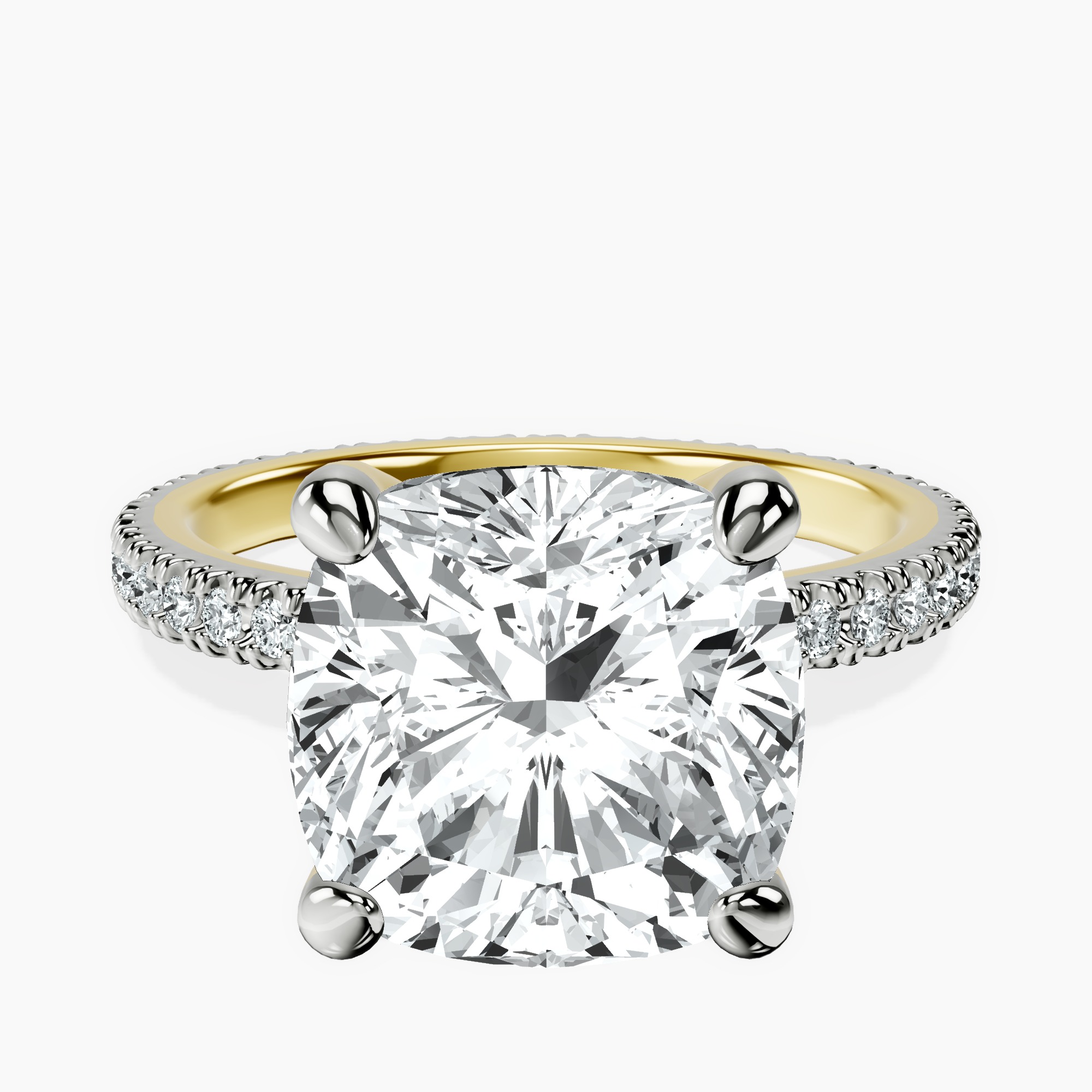 14kt Yellow Gold Claire Full Eternity Lab Diamond Ring front image