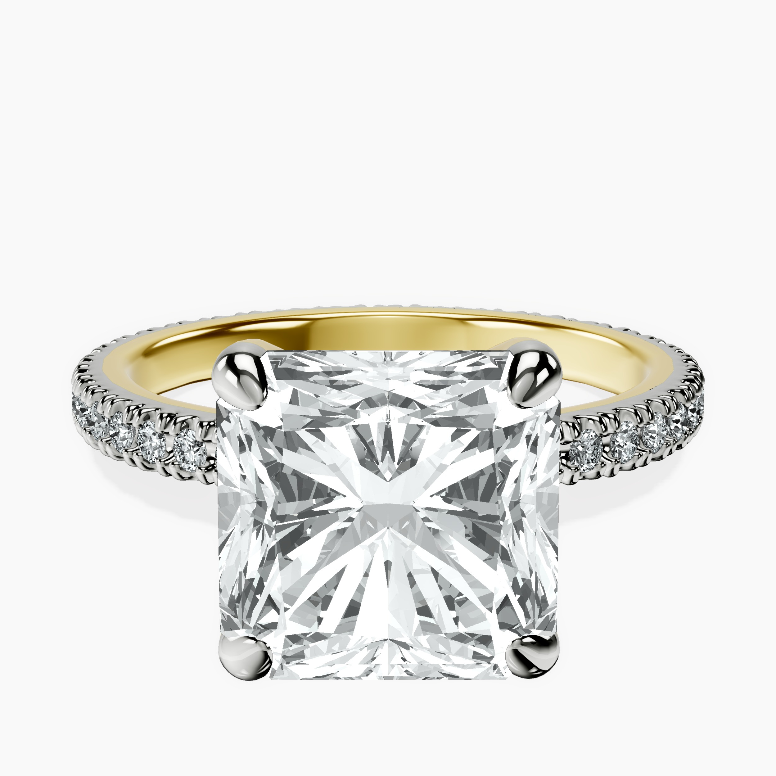 10kt Yellow Gold Claire Full Eternity Lab Diamond Ring front image