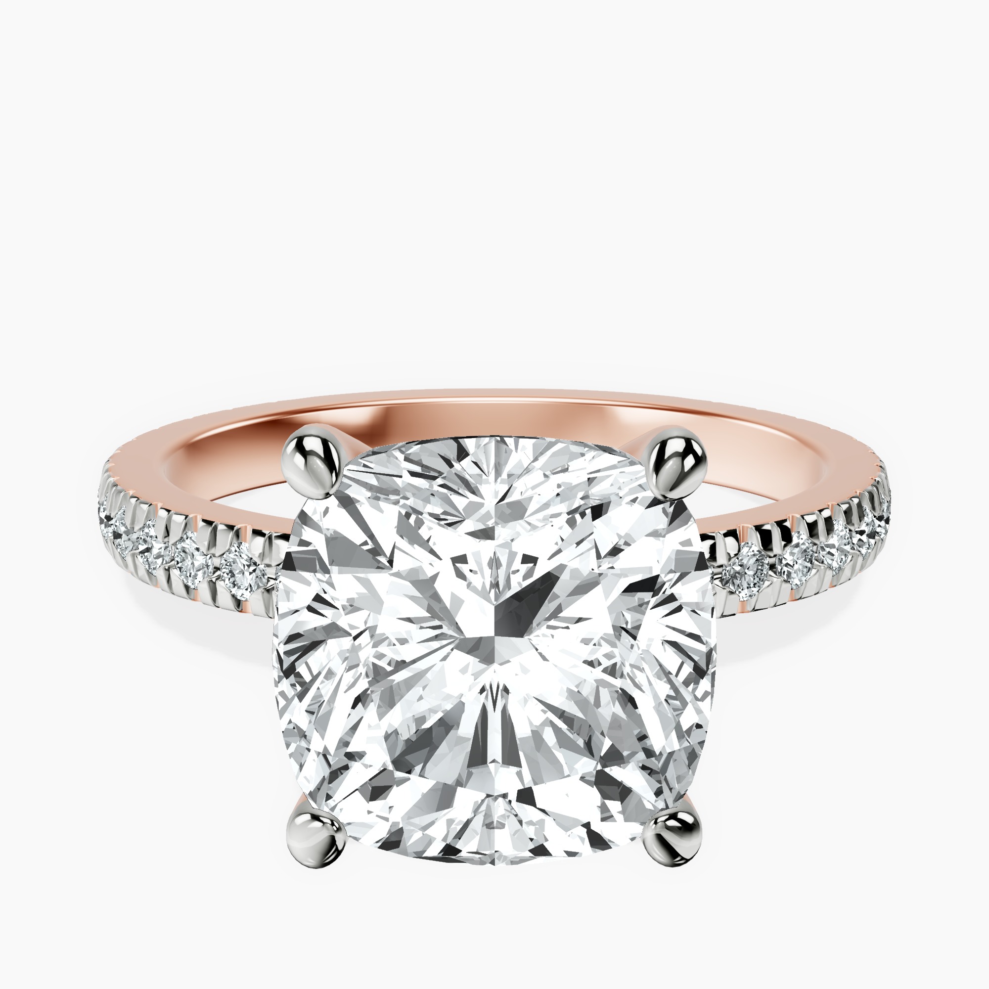 10kt Rose Gold Emily Eternity Lab Diamond Ring front image