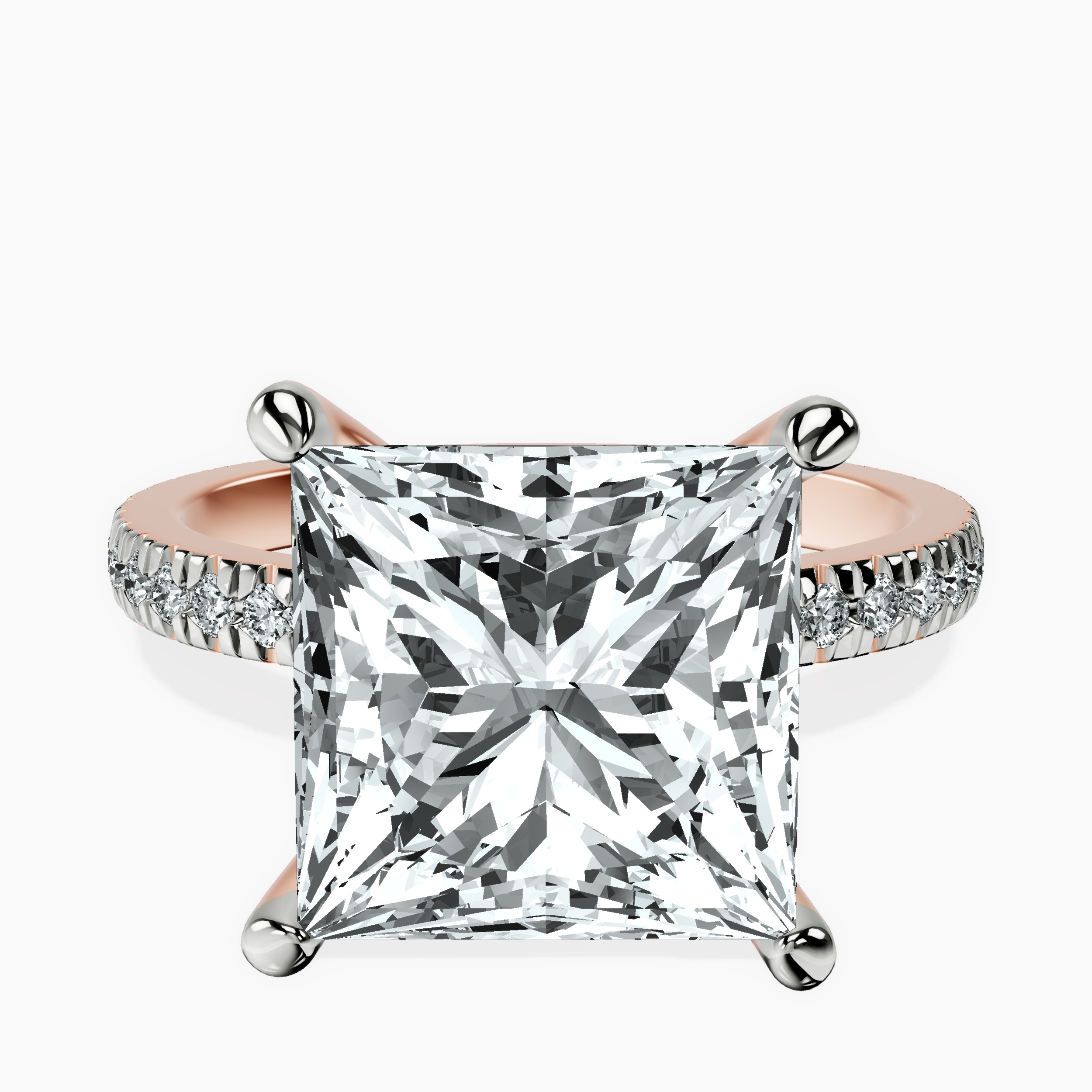 10kt Rose Gold Emily Eternity Lab Diamond Ring front image