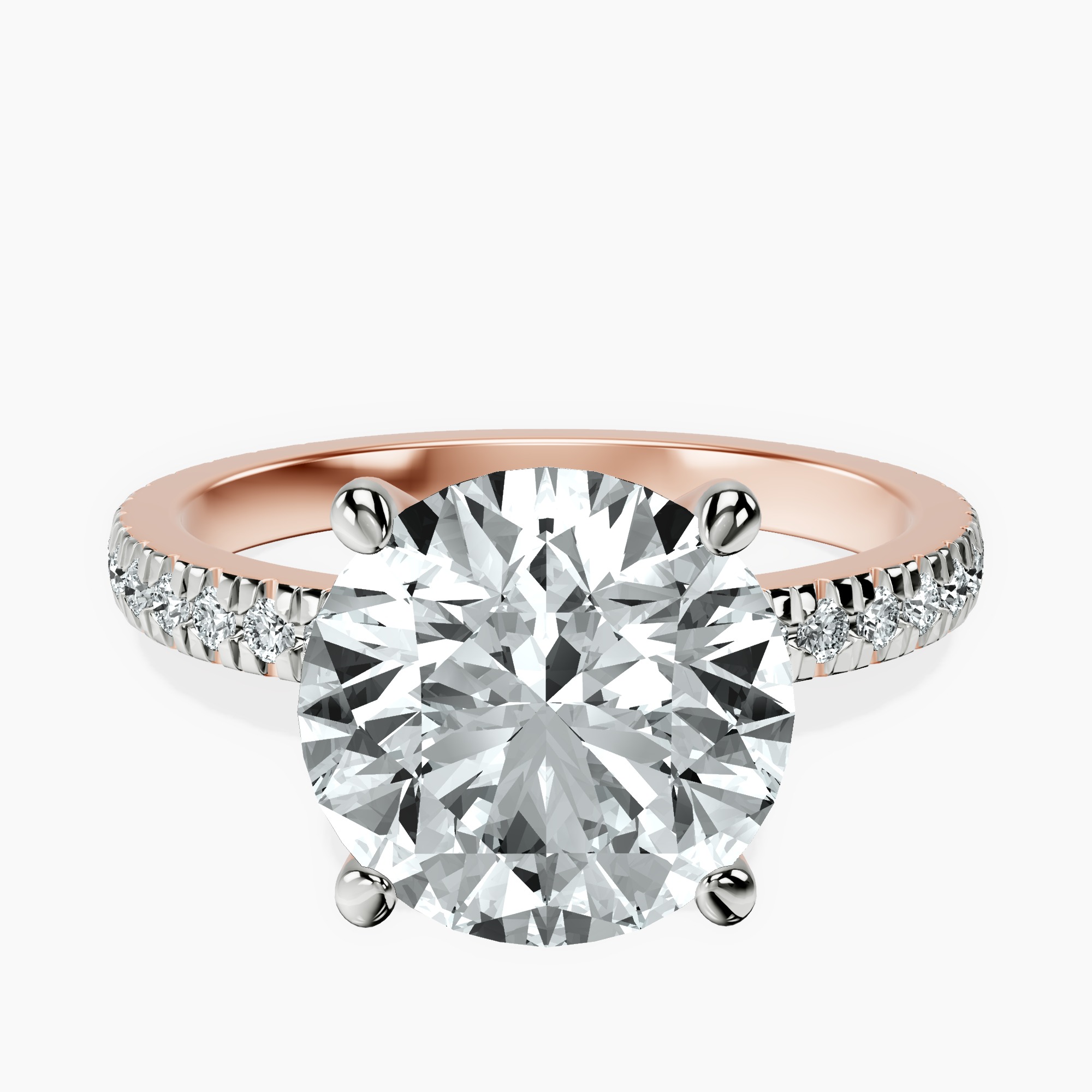 14kt Rose Gold Emily Eternity Lab Diamond Ring front image