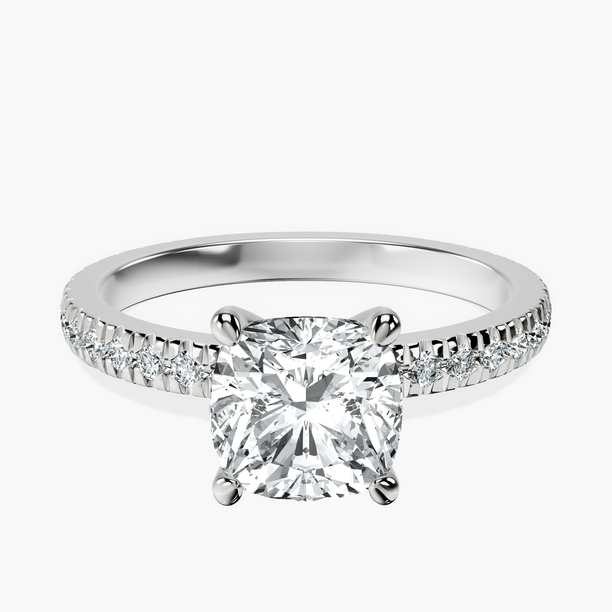 Platinum Emily Eternity Lab Diamond Ring front image