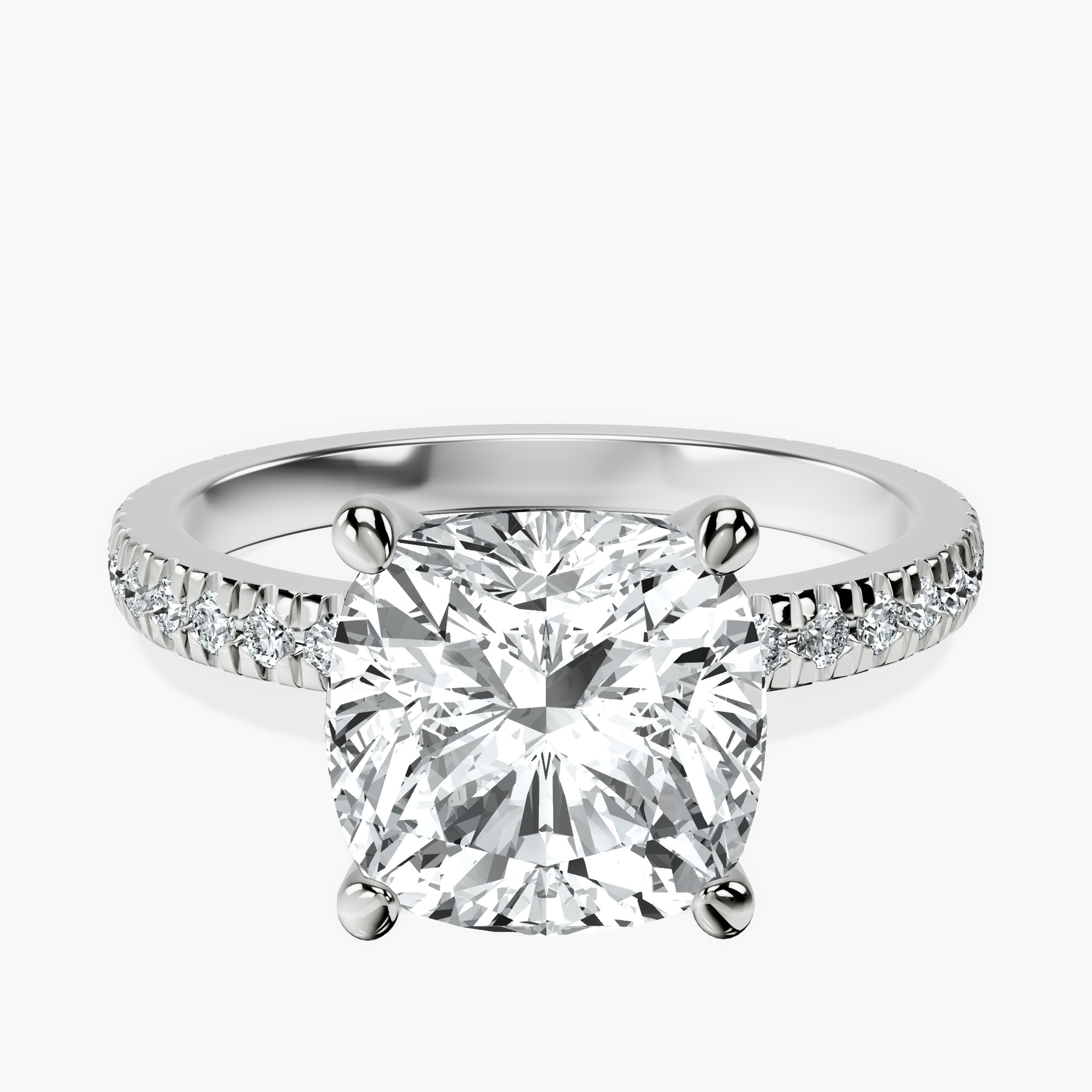 Platinum Emily Eternity Lab Diamond Ring front image