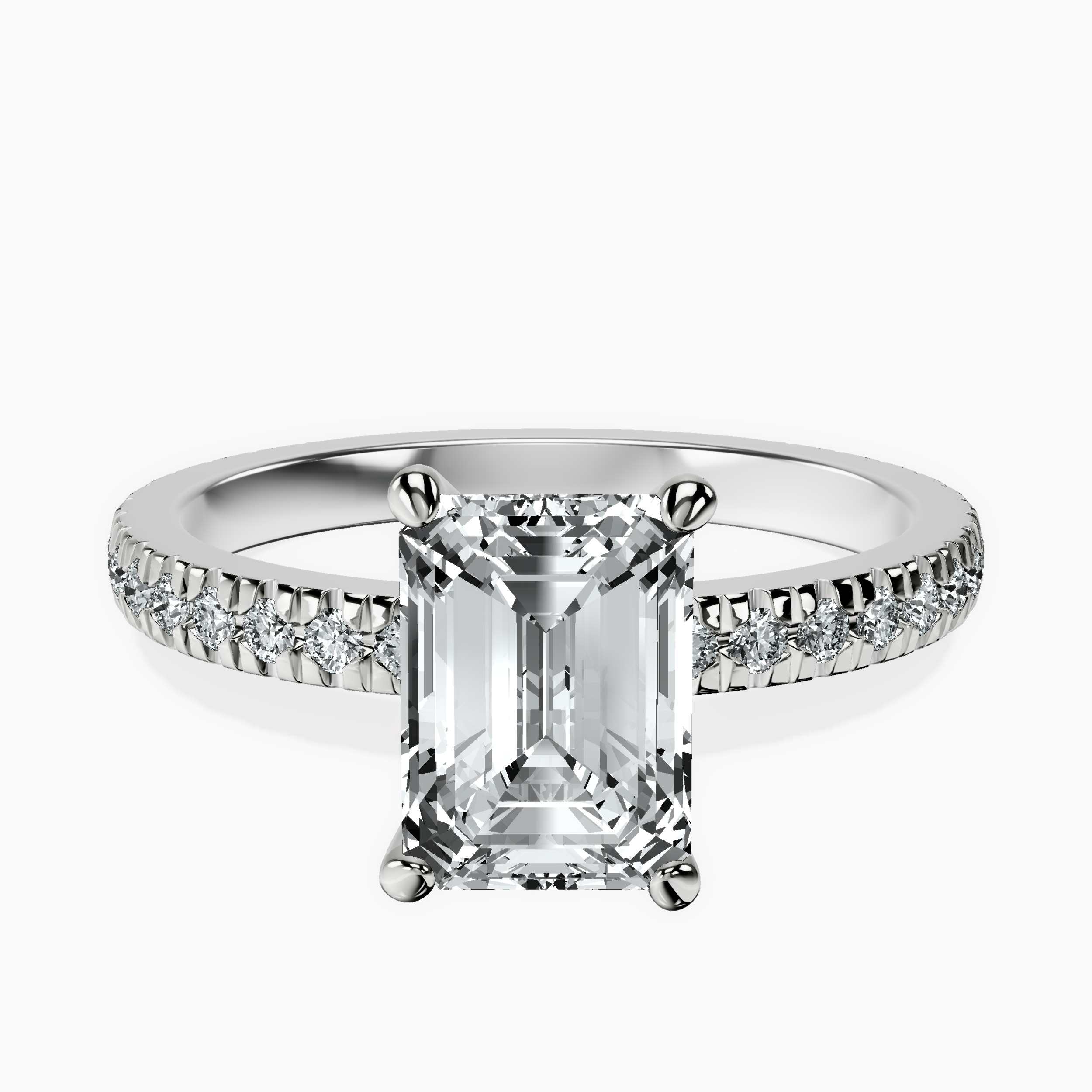 Platinum Emily Eternity Lab Diamond Ring front image