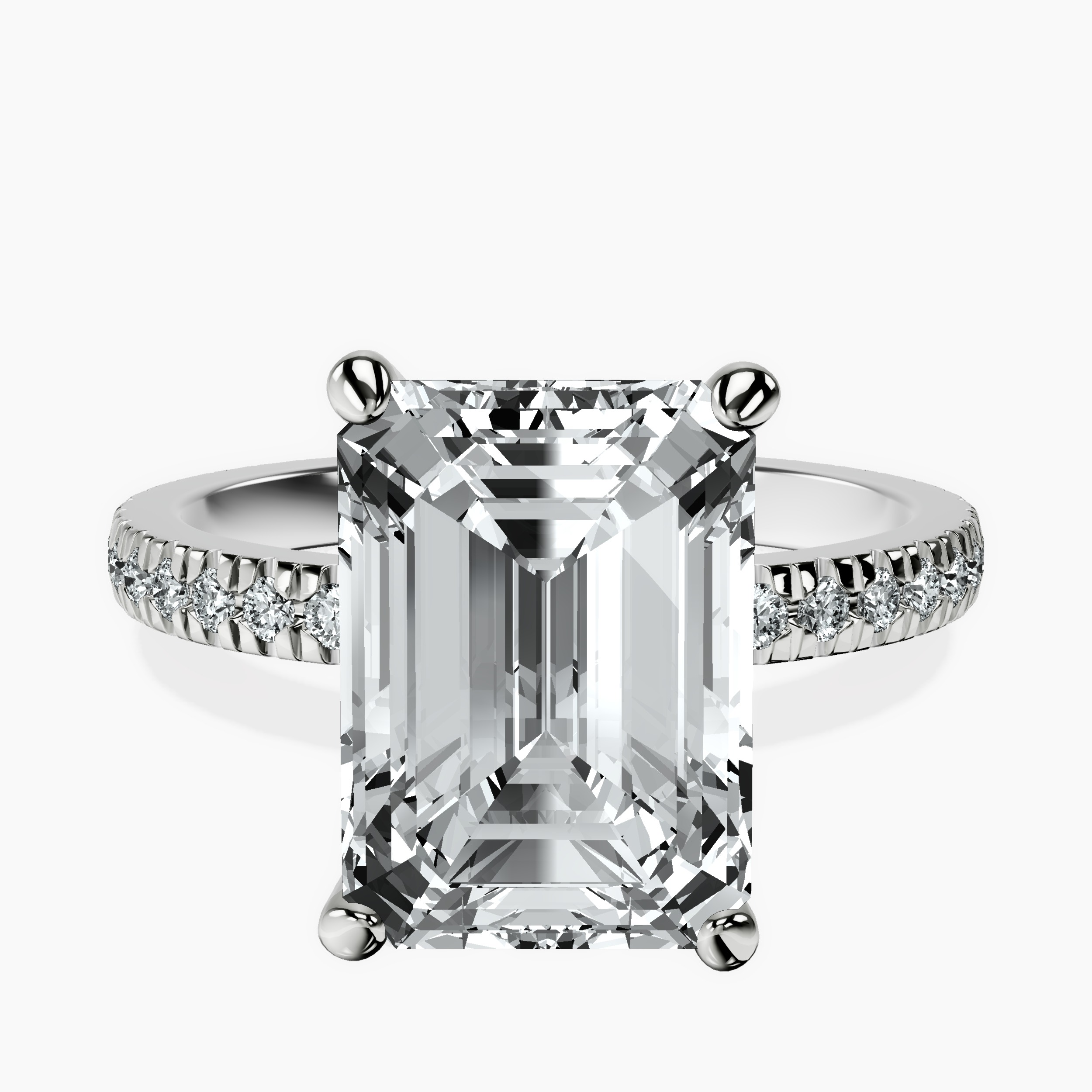 Platinum Emily Eternity Lab Diamond Ring front image