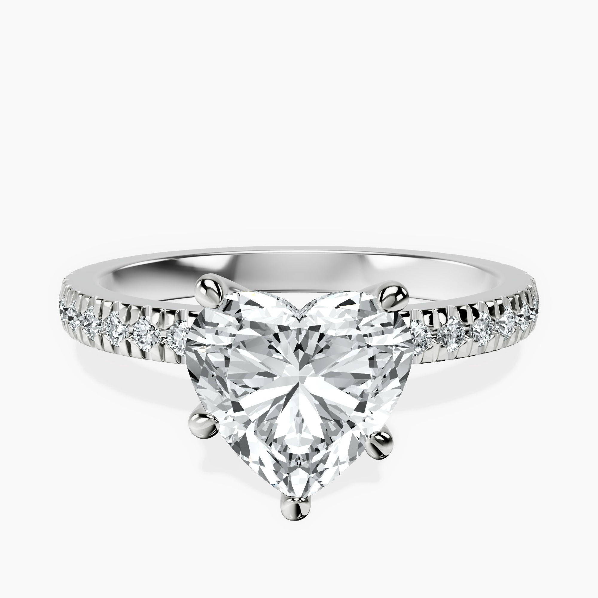 18ct White Gold Emily Eternity Lab Diamond Ring front image