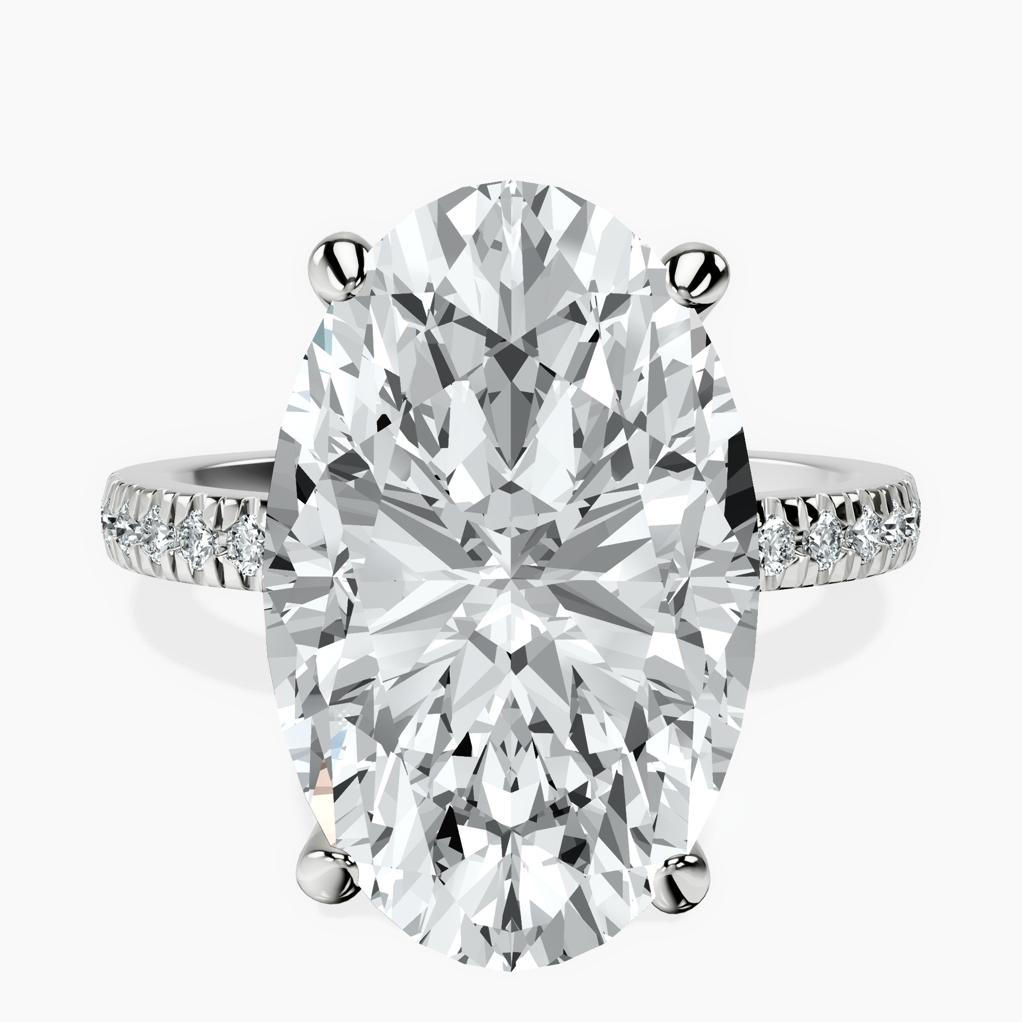 Platinum Emily Eternity Lab Diamond Ring front image