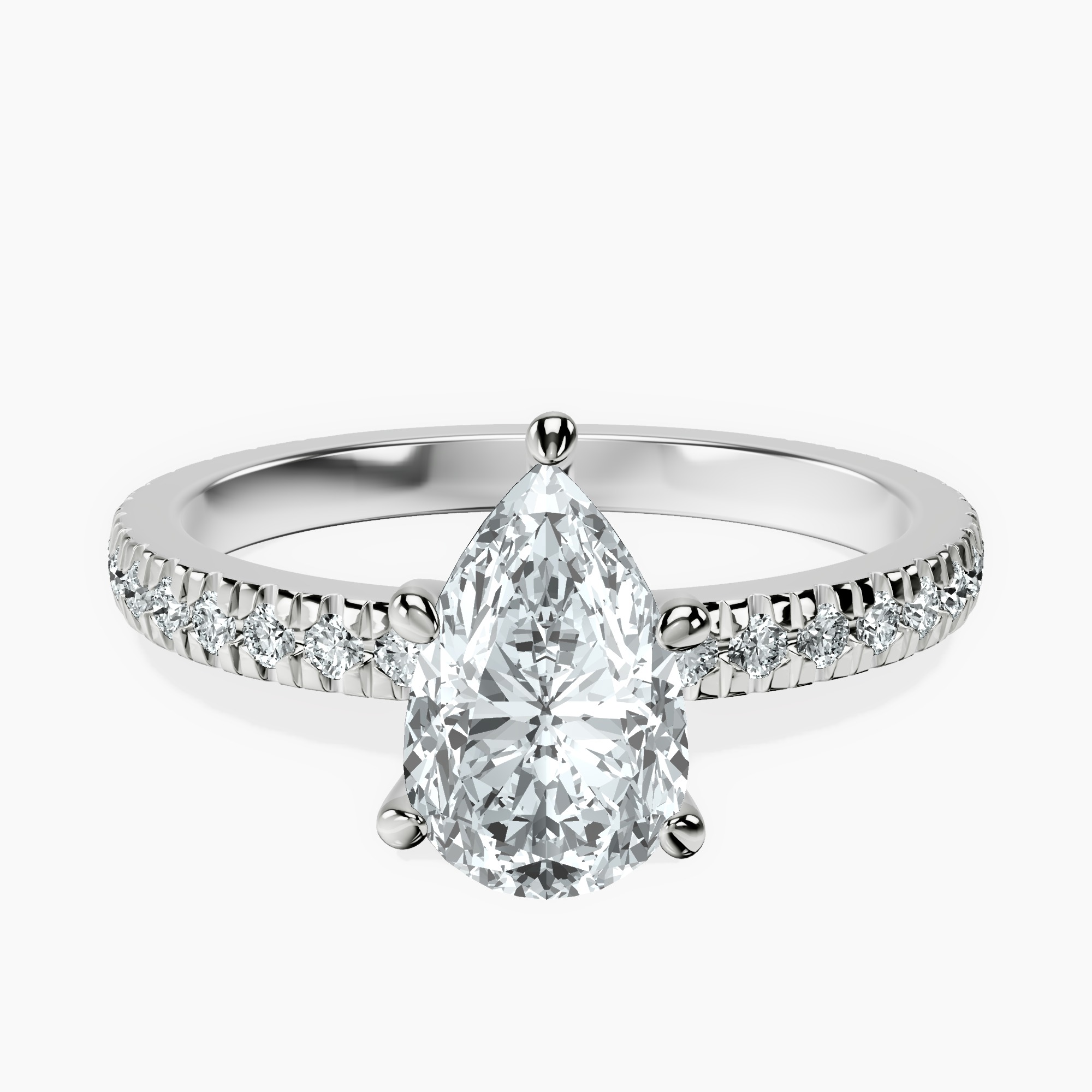Platinum Emily Eternity Lab Diamond Ring front image