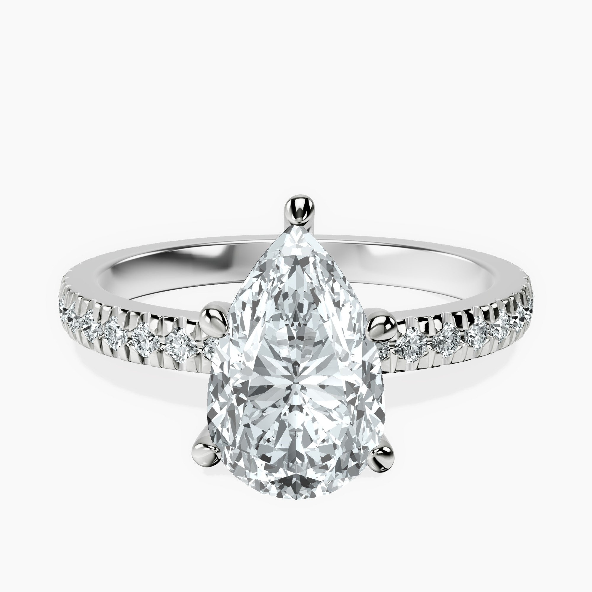 Platinum Emily Eternity Lab Diamond Ring front image