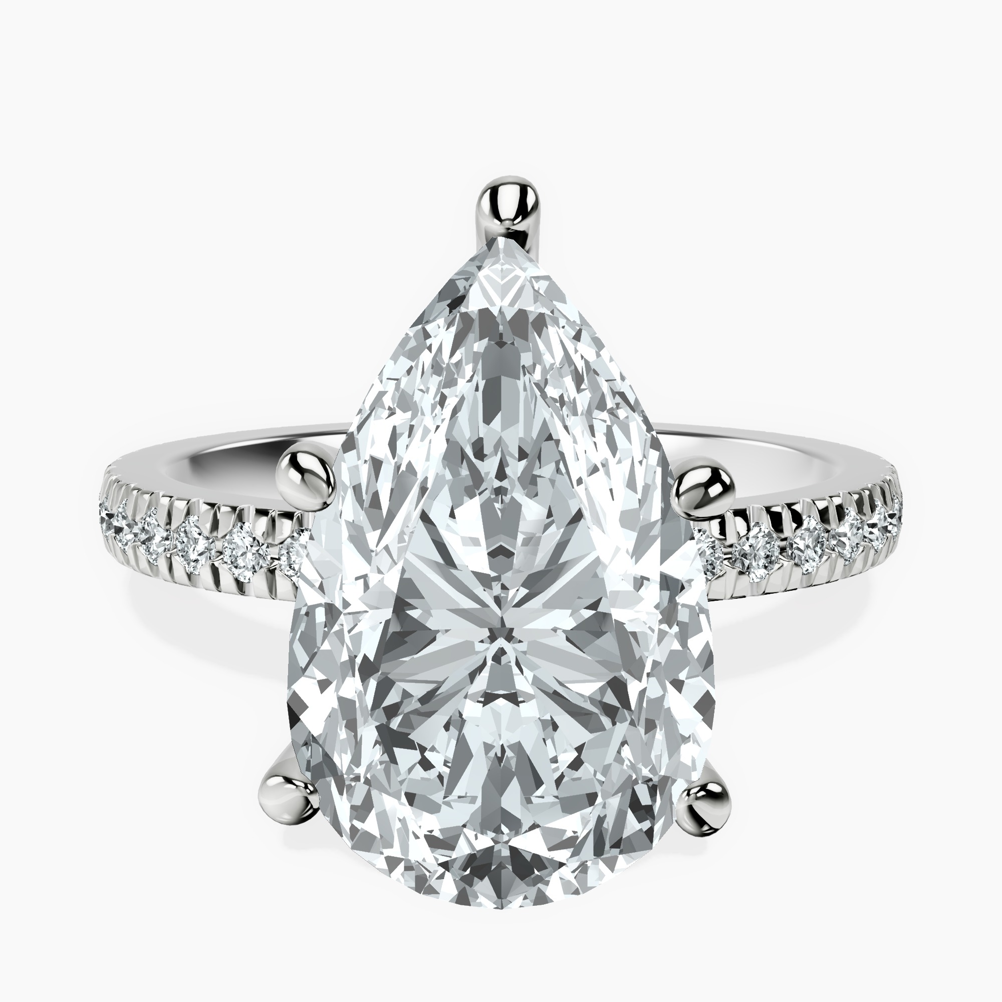 Platinum Emily Eternity Lab Diamond Ring front image