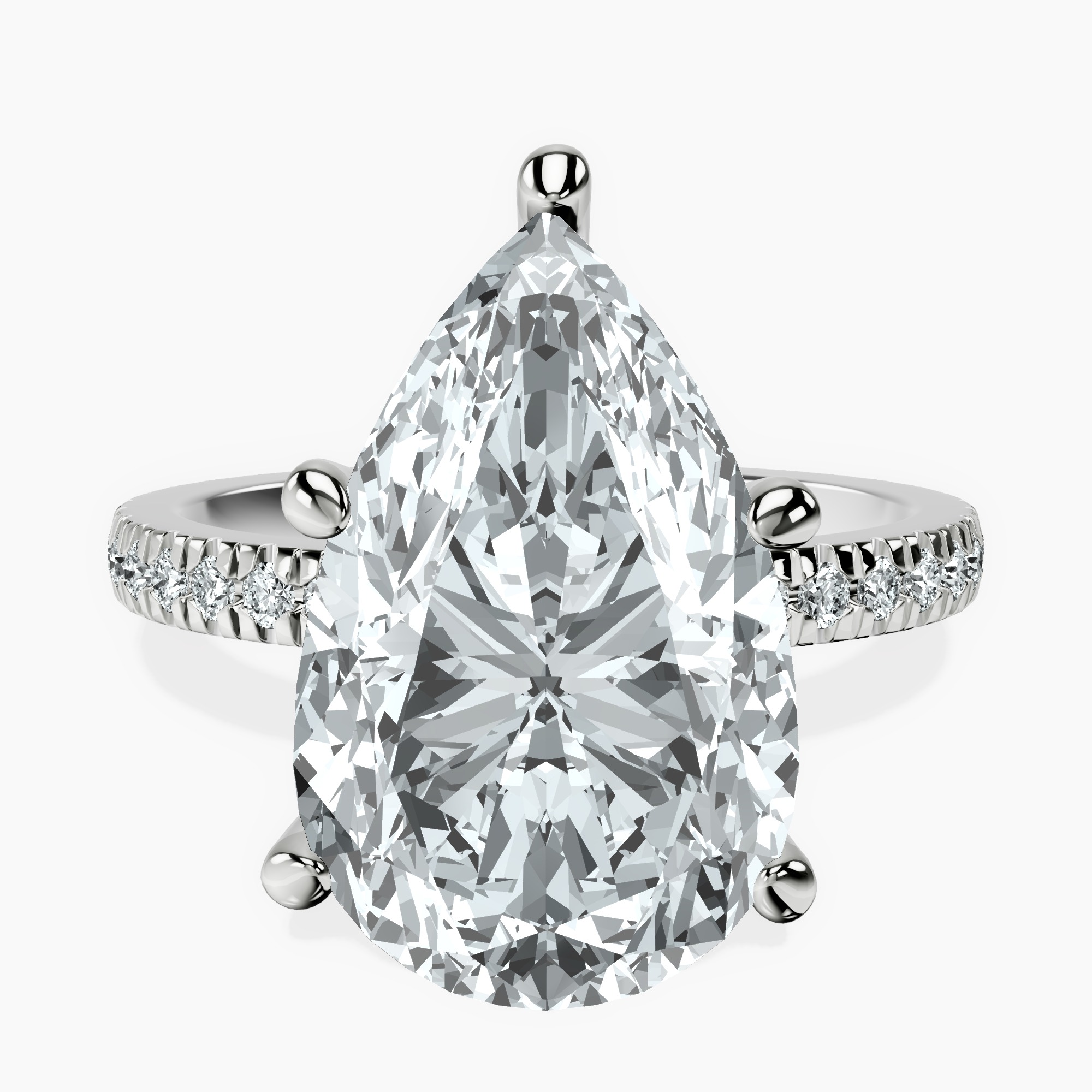 Platinum Emily Eternity Lab Diamond Ring front image