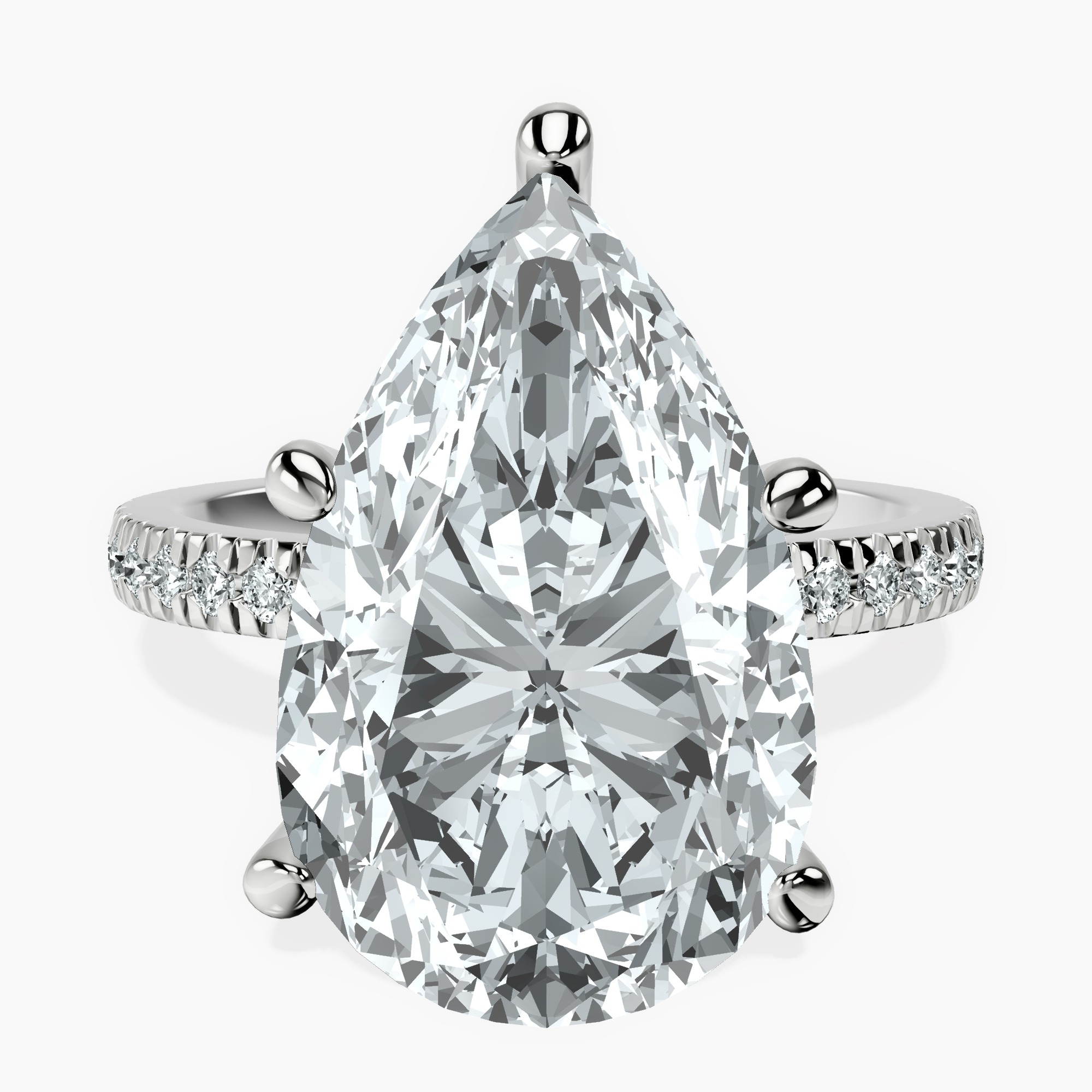 Platinum Emily Eternity Lab Diamond Ring front image