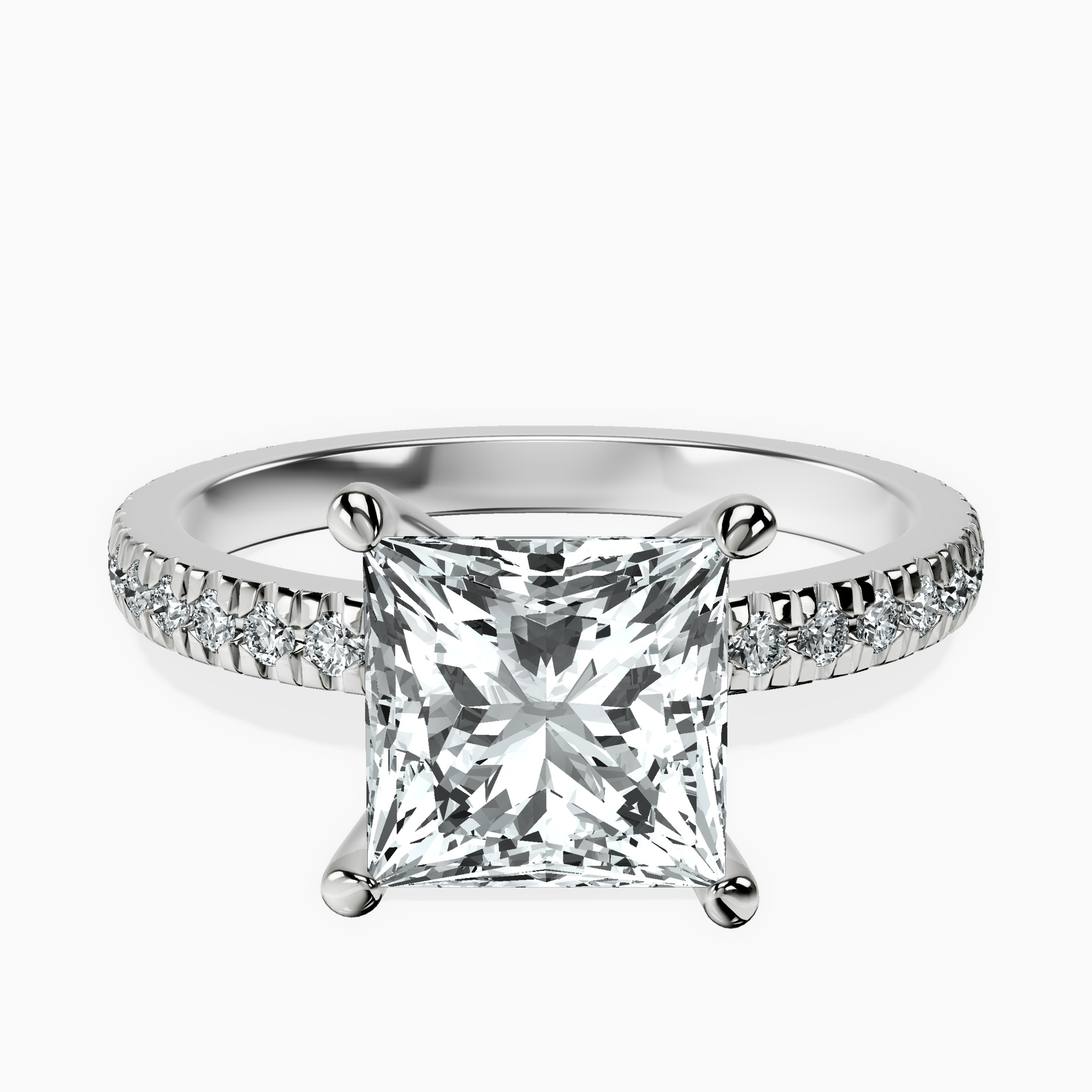 14kt White Gold Emily Eternity Lab Diamond Ring front image