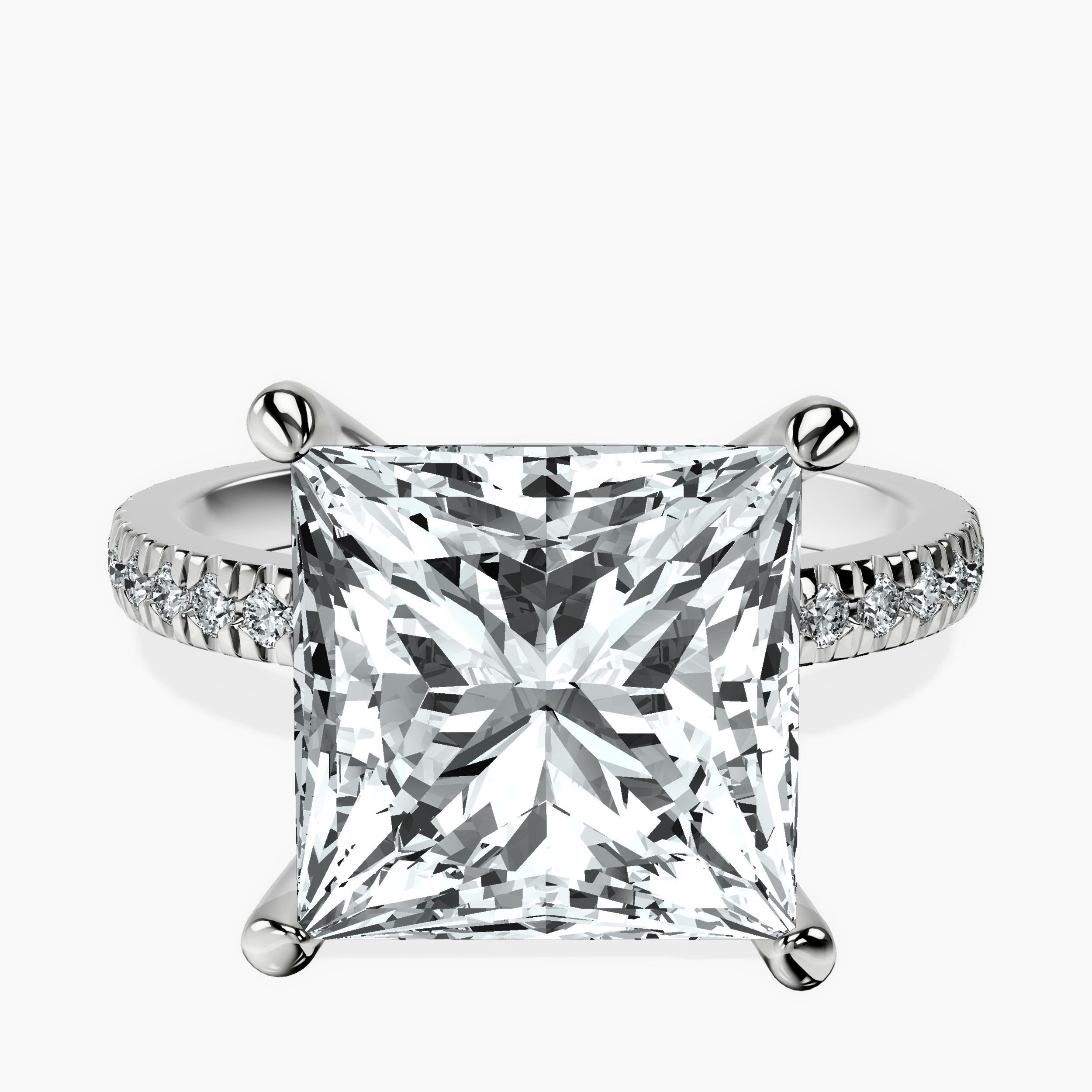 14kt White Gold Emily Eternity Lab Diamond Ring front image
