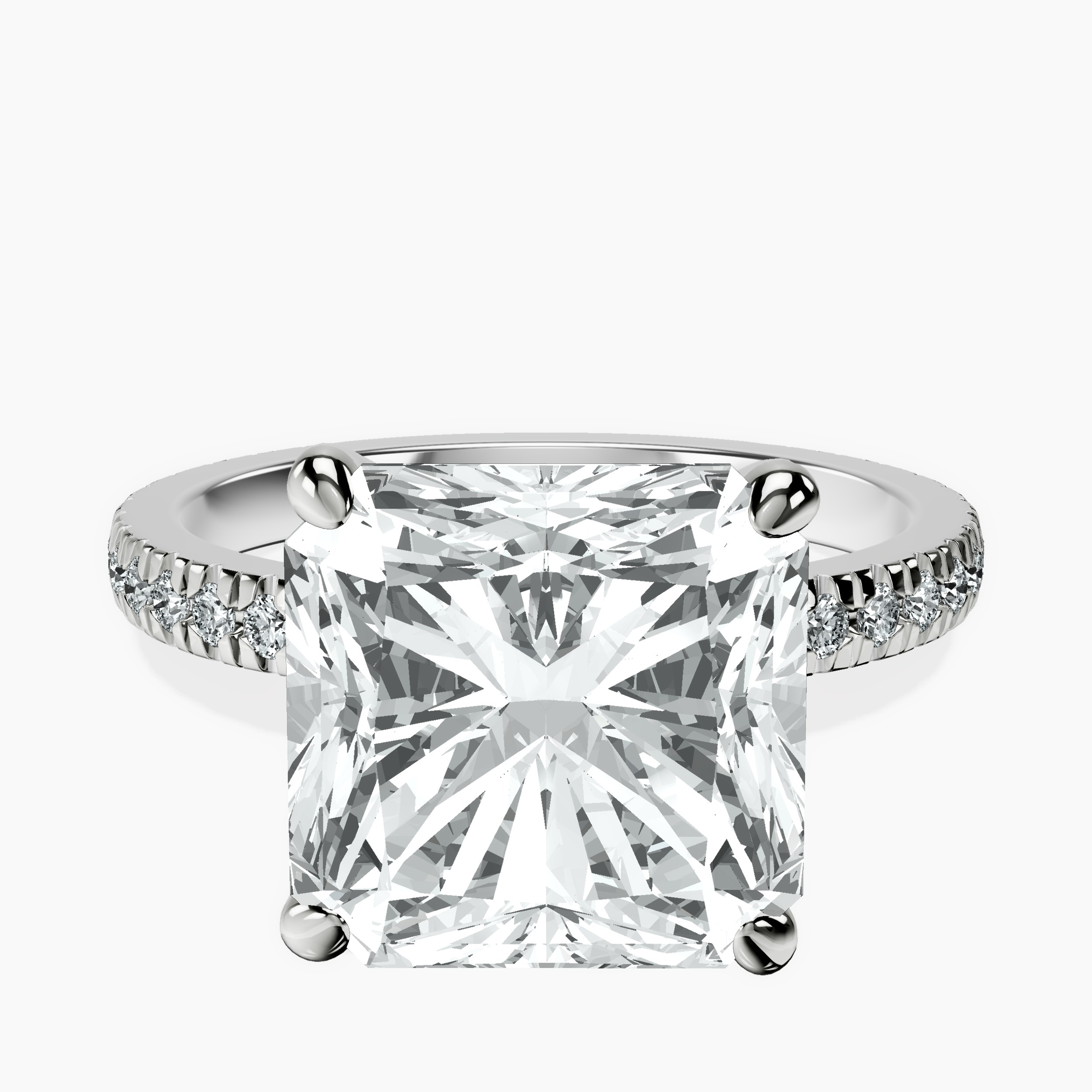 18kt White Gold Emily Eternity Lab Diamond Ring front image