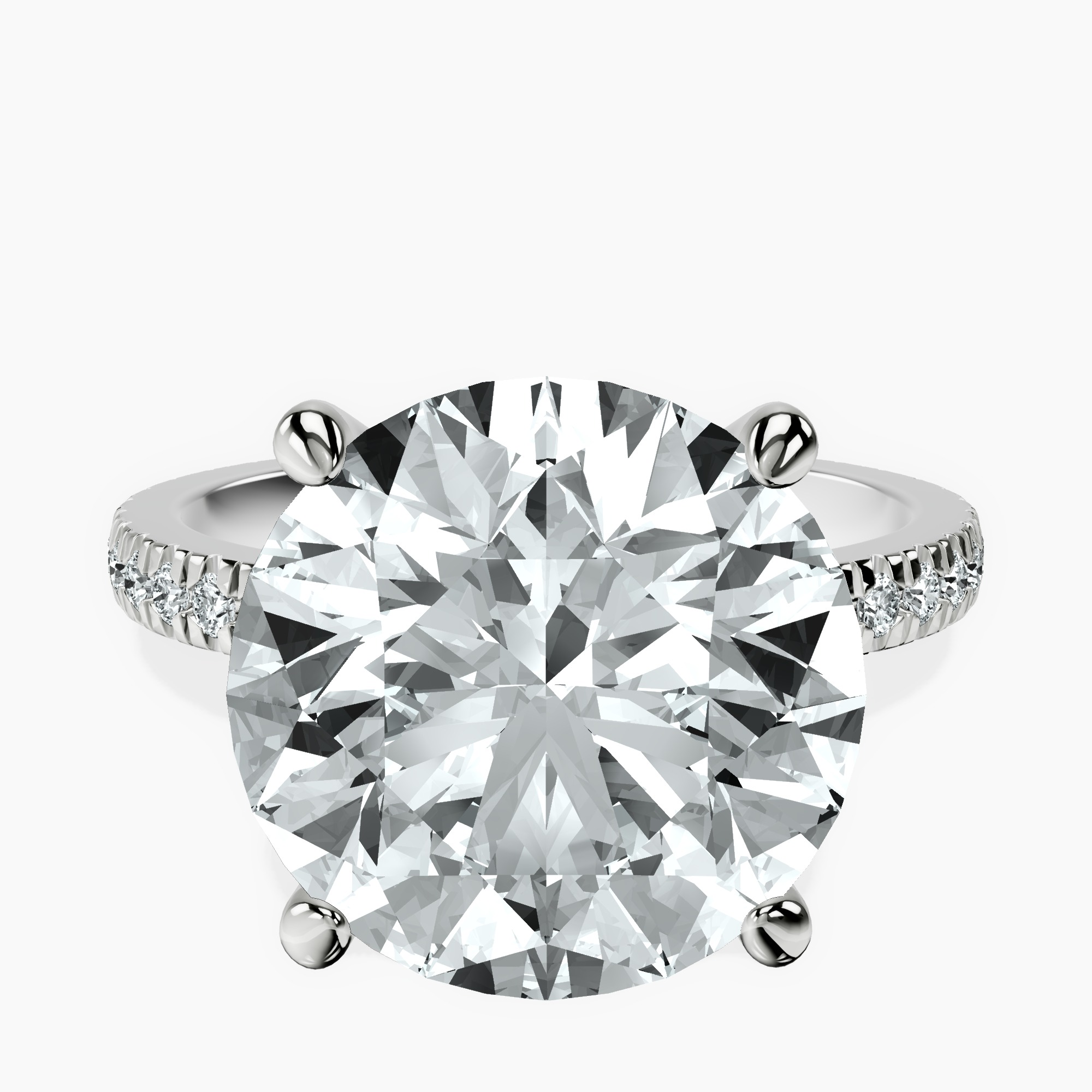 Platinum Emily Eternity Lab Diamond Ring front image
