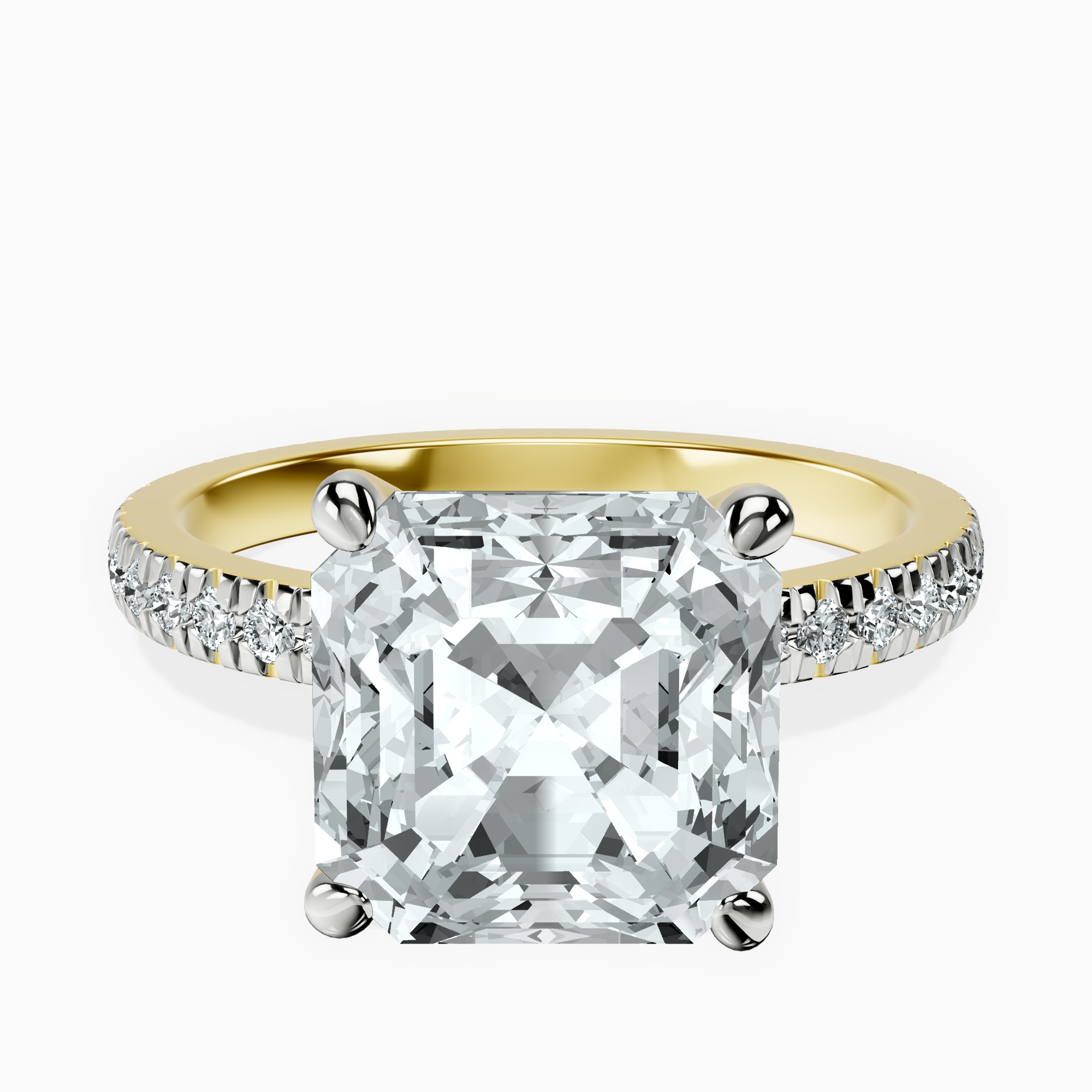 10kt Yellow Gold Emily Eternity Lab Diamond Ring front image
